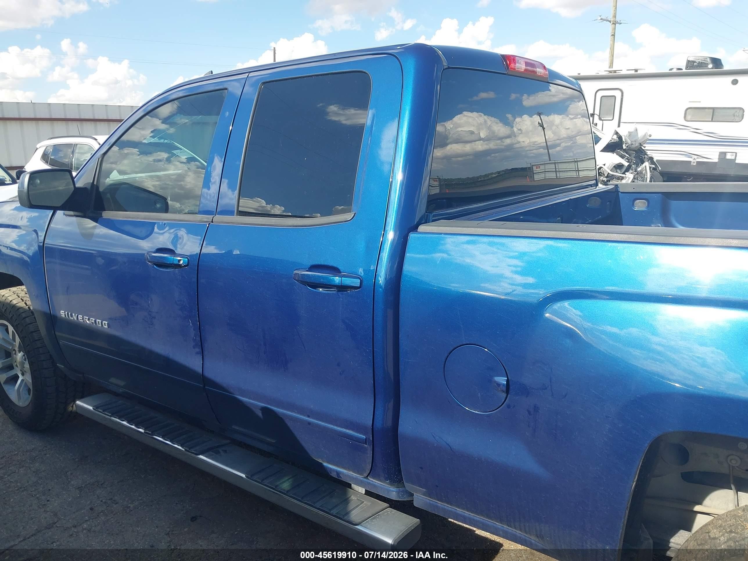 2015 Chevrolet Silverado 1500 Lt Blue vin: 1GCVKREC2FZ229582
