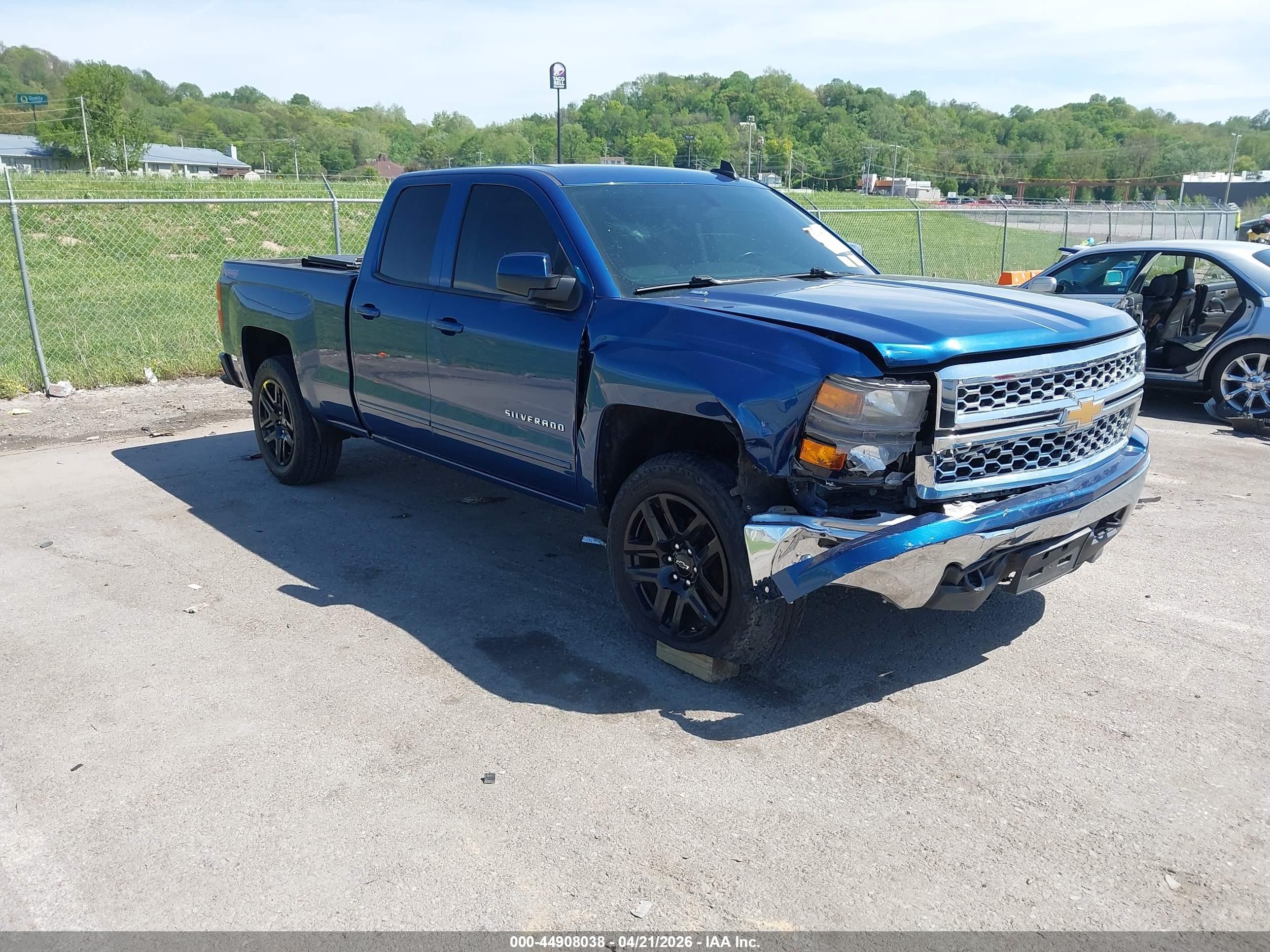 2015 Chevrolet Silverado 1500 1lt Blue vin: 1GCVKREC2FZ286493