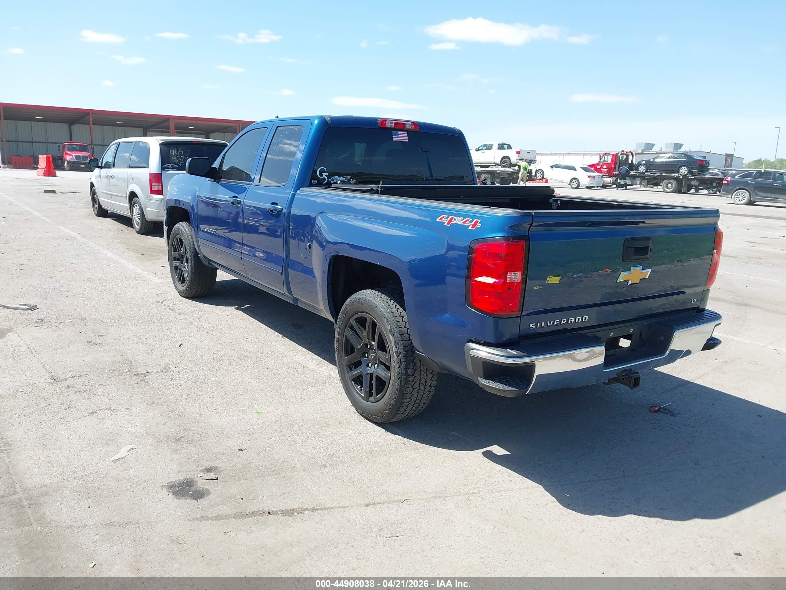 2015 Chevrolet Silverado 1500 1lt Blue vin: 1GCVKREC2FZ286493