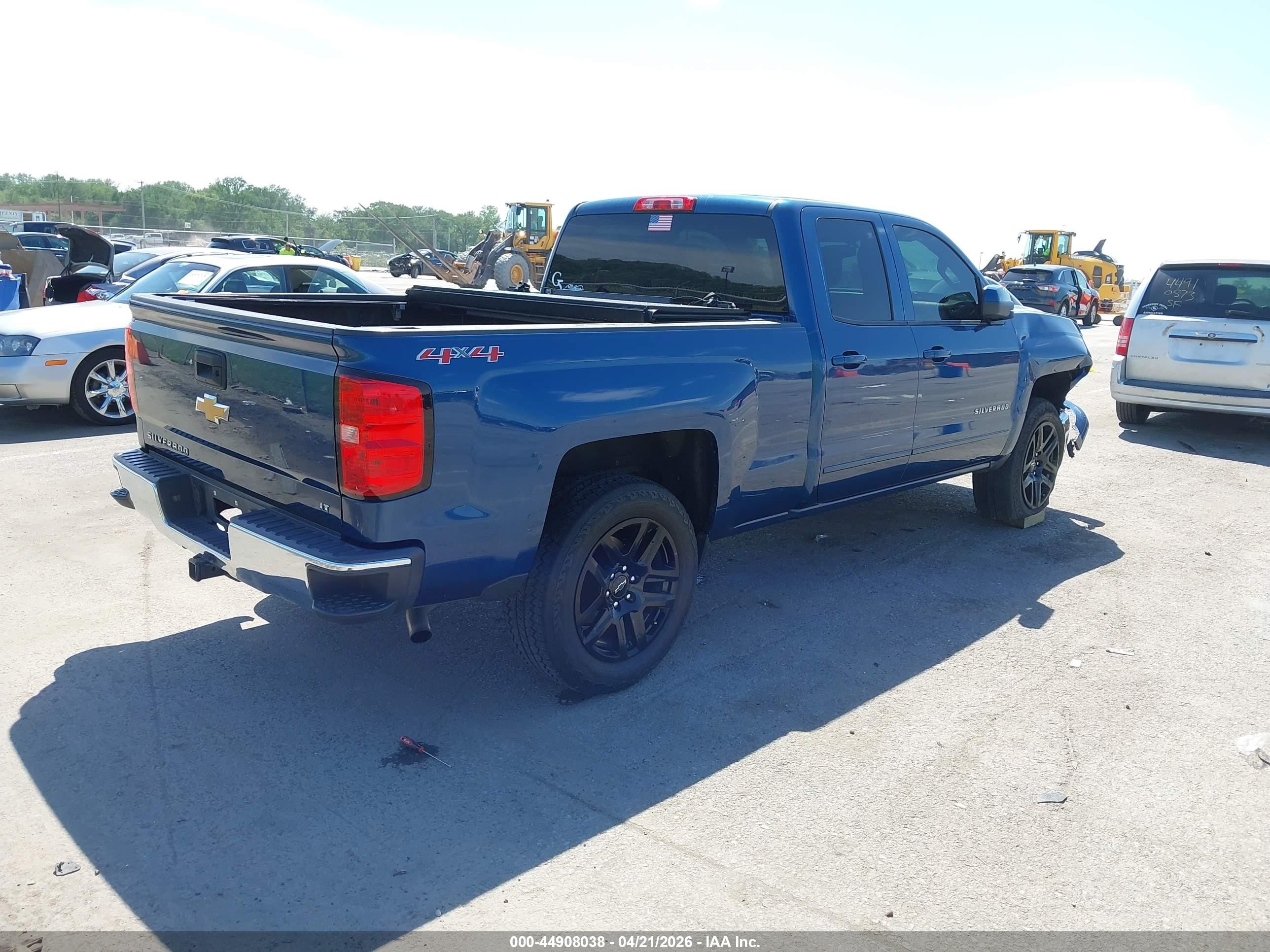 2015 Chevrolet Silverado 1500 1lt Blue vin: 1GCVKREC2FZ286493