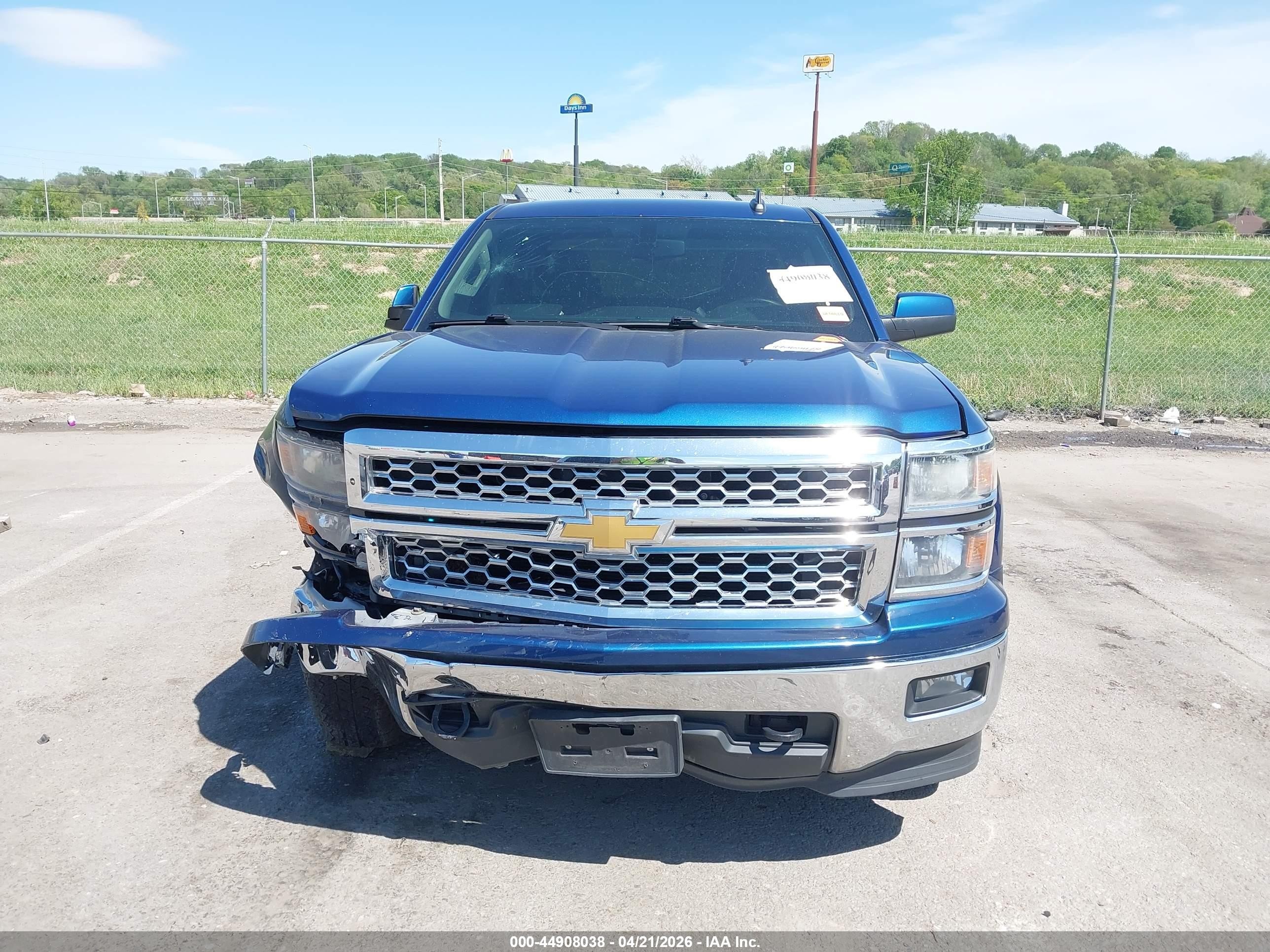 2015 Chevrolet Silverado 1500 1lt Blue vin: 1GCVKREC2FZ286493