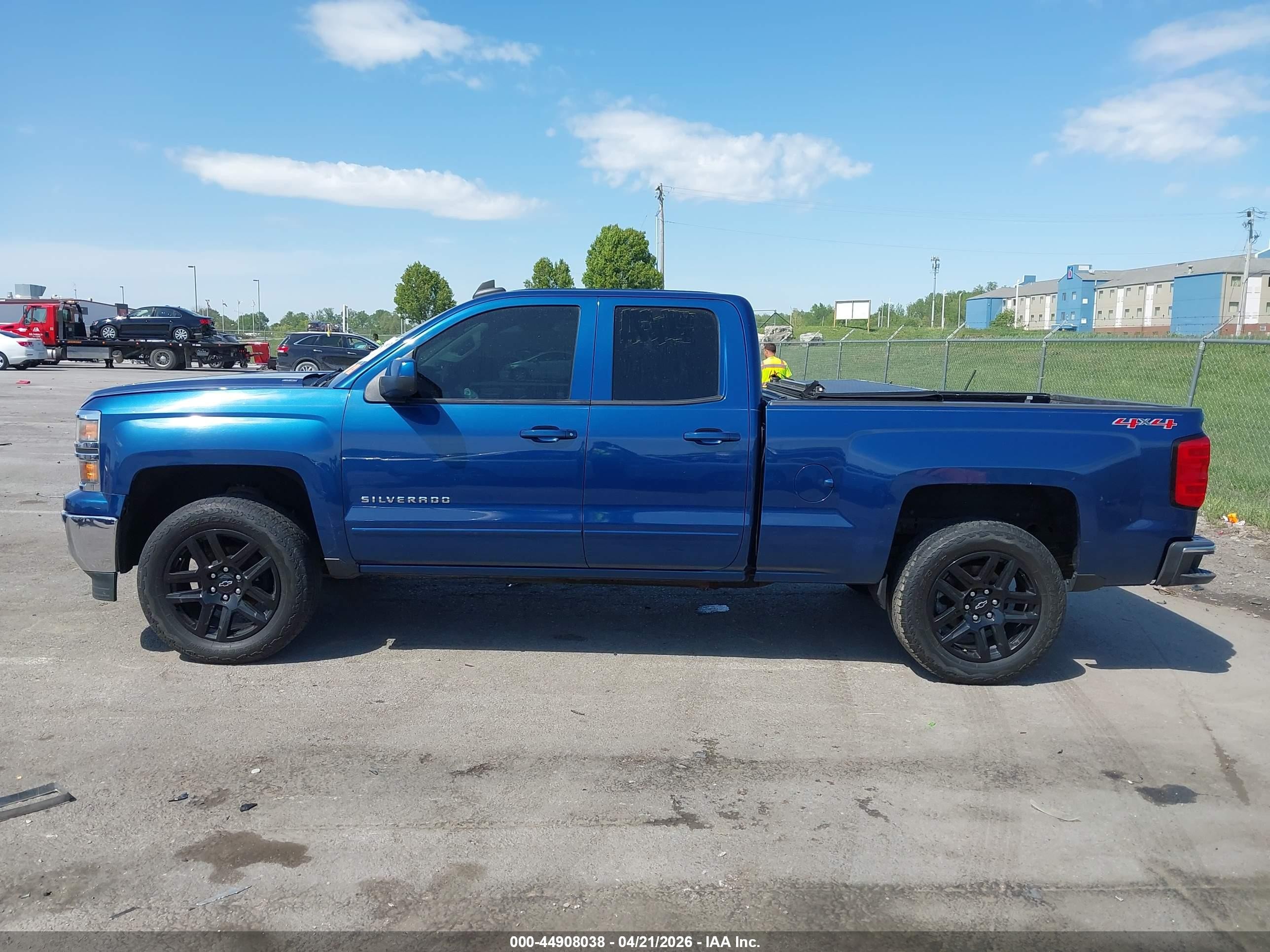 2015 Chevrolet Silverado 1500 1lt Blue vin: 1GCVKREC2FZ286493