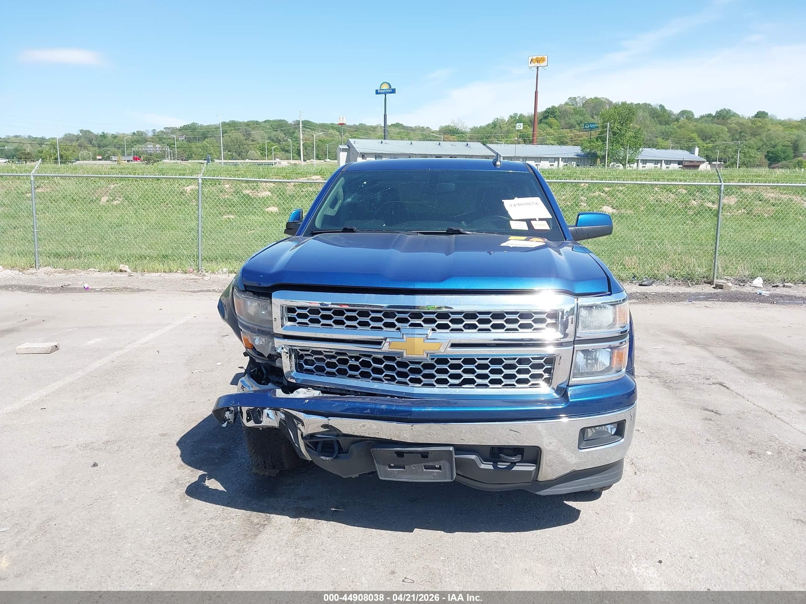 2015 Chevrolet Silverado 1500 1lt Blue vin: 1GCVKREC2FZ286493