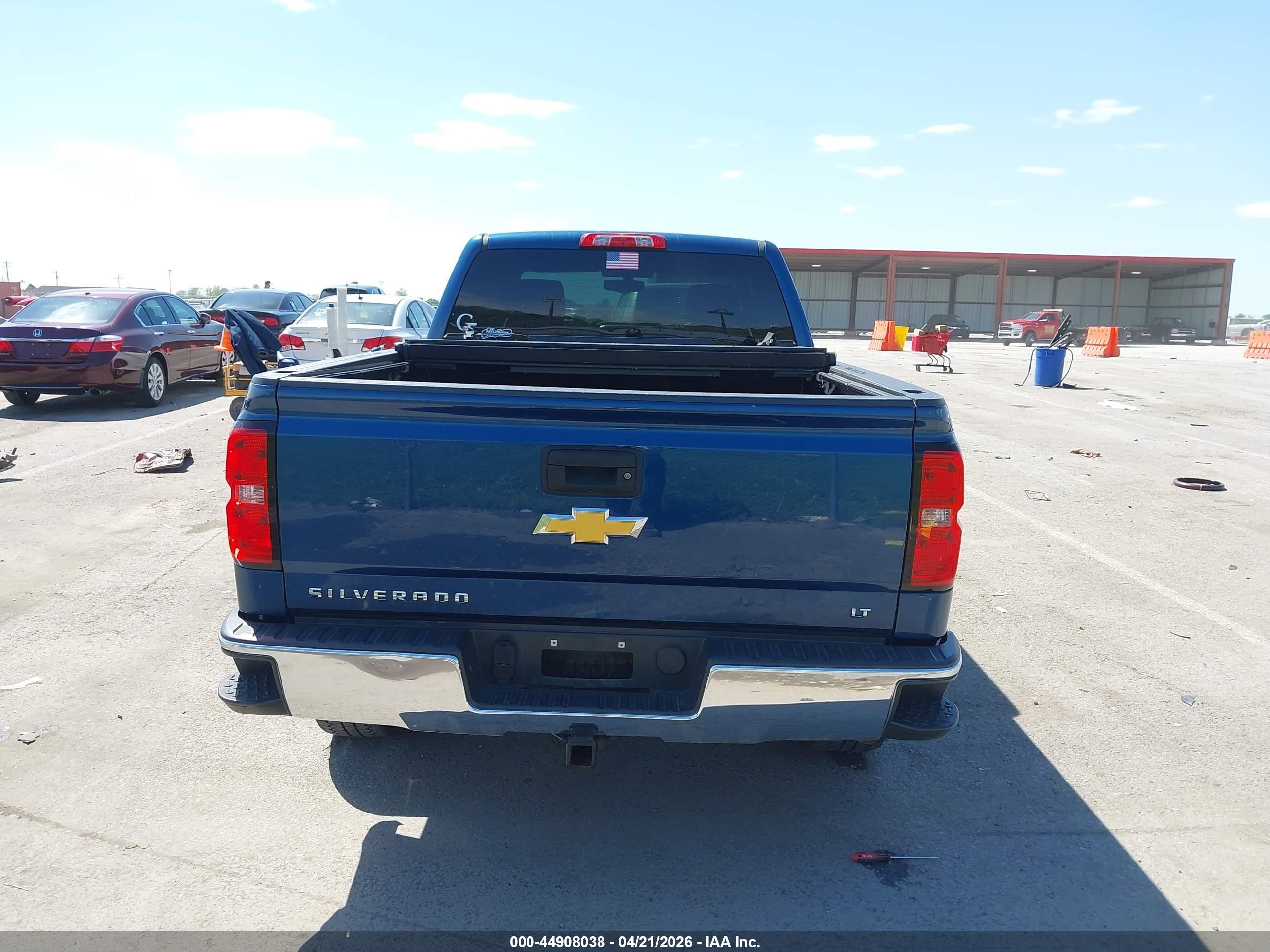 2015 Chevrolet Silverado 1500 1lt Blue vin: 1GCVKREC2FZ286493