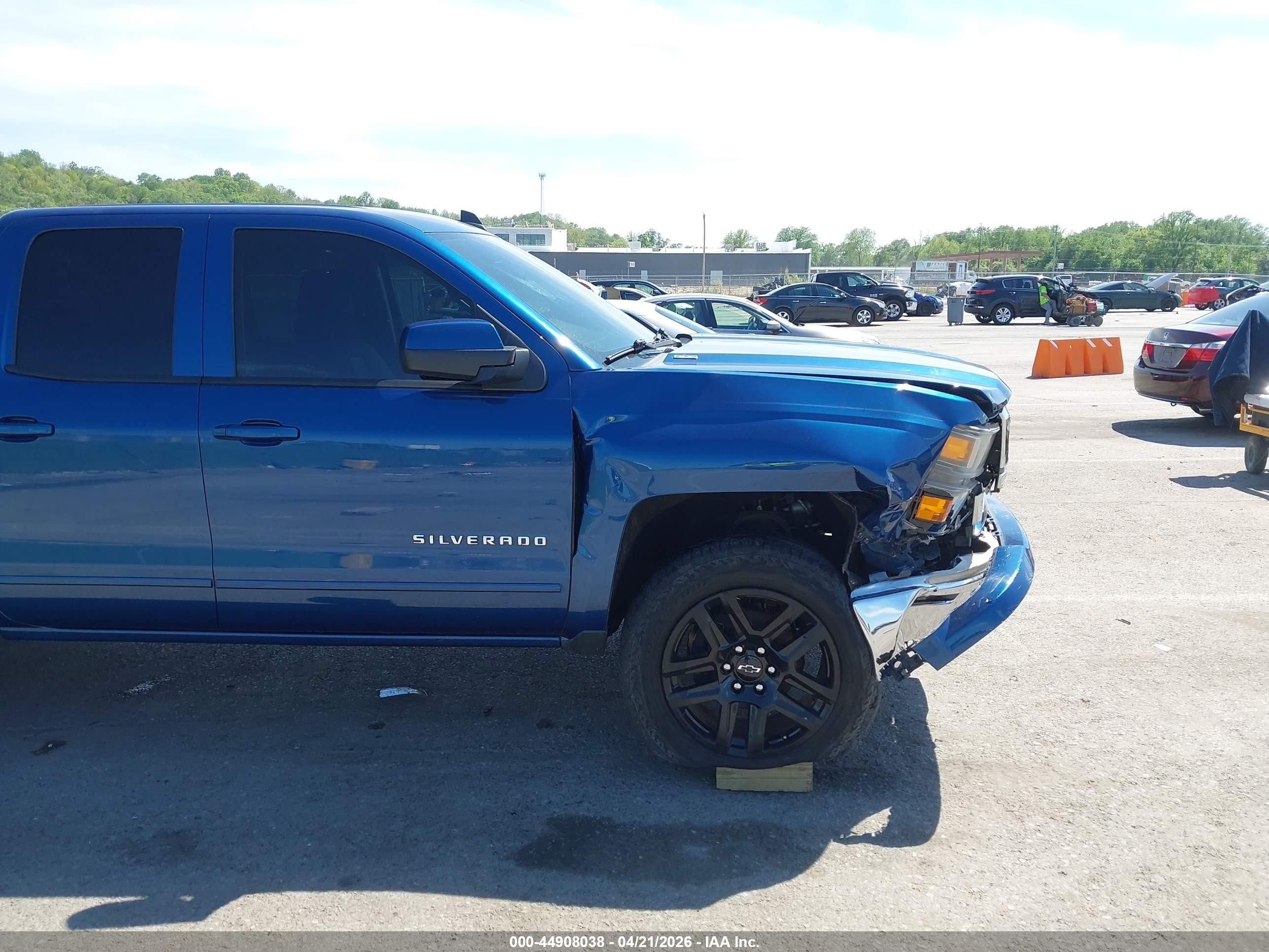 2015 Chevrolet Silverado 1500 1lt Blue vin: 1GCVKREC2FZ286493