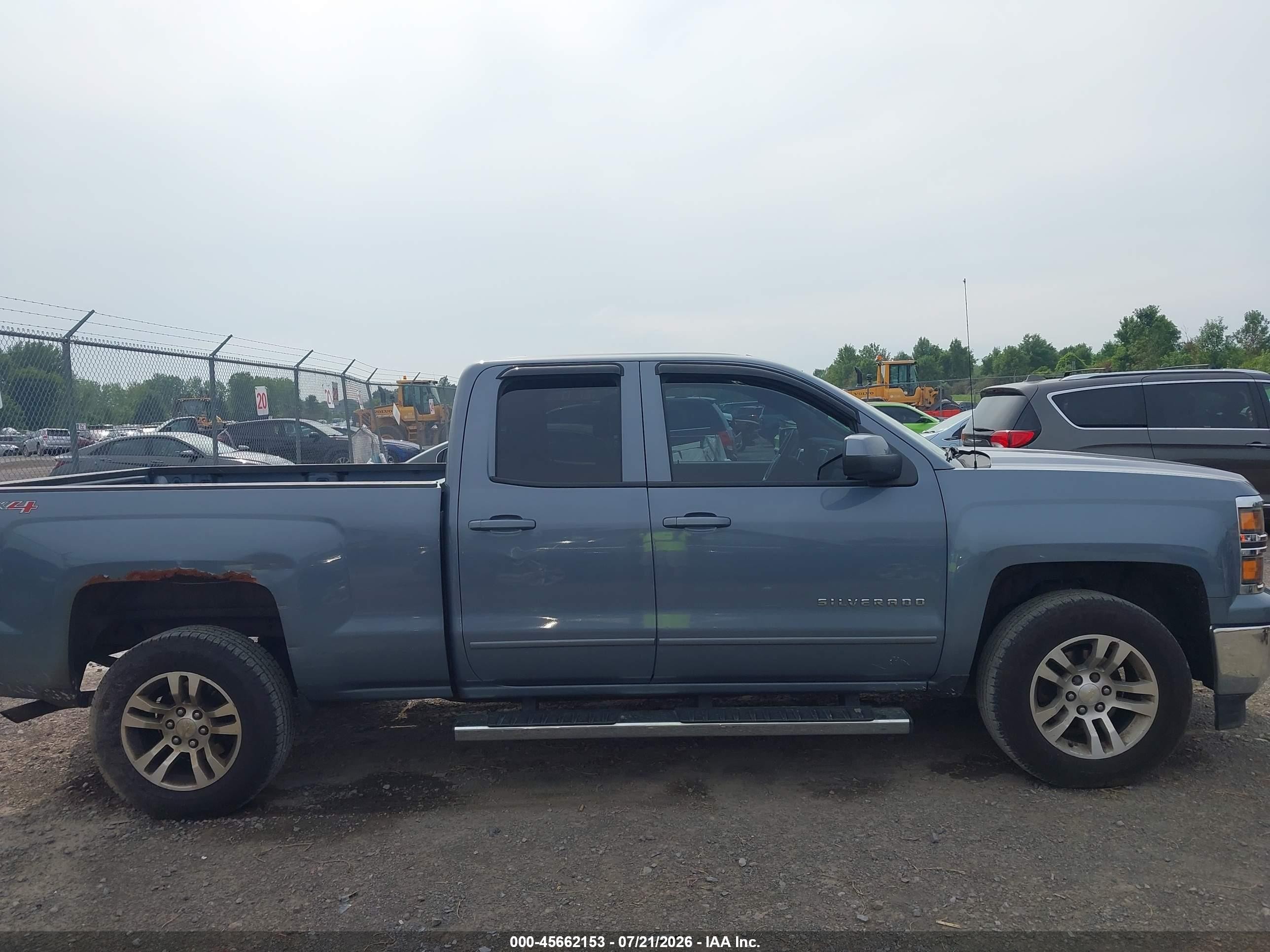 2015 Chevrolet Silverado 1500 Lt Blue vin: 1GCVKREC2FZ348507