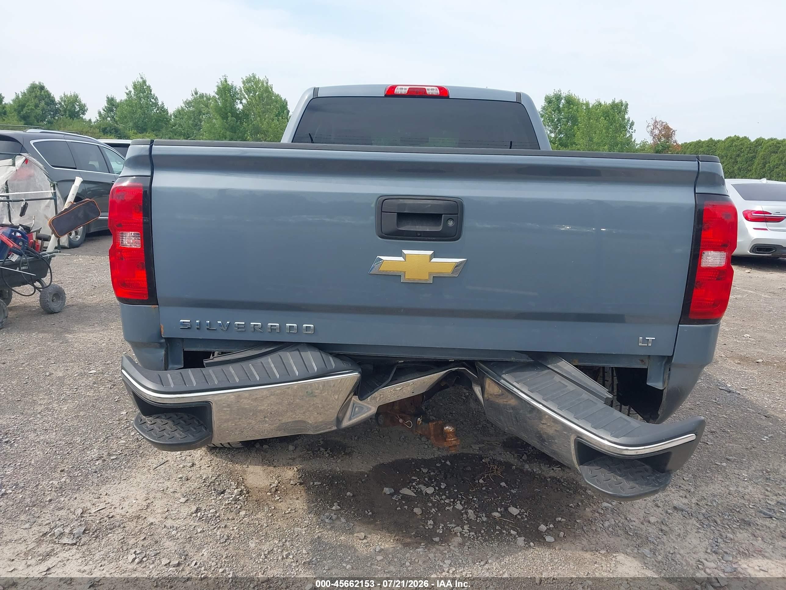 2015 Chevrolet Silverado 1500 Lt Blue vin: 1GCVKREC2FZ348507