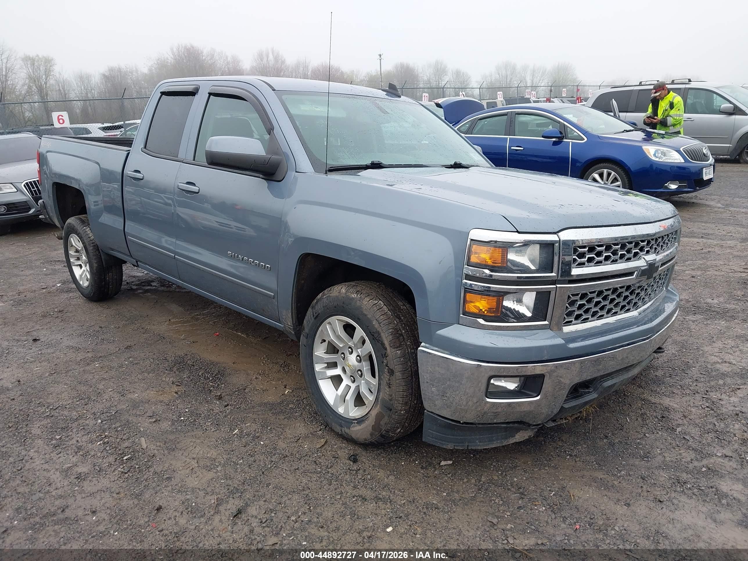 2015 Chevrolet Silverado 1500 1lt Blue vin: 1GCVKREC2FZ354663