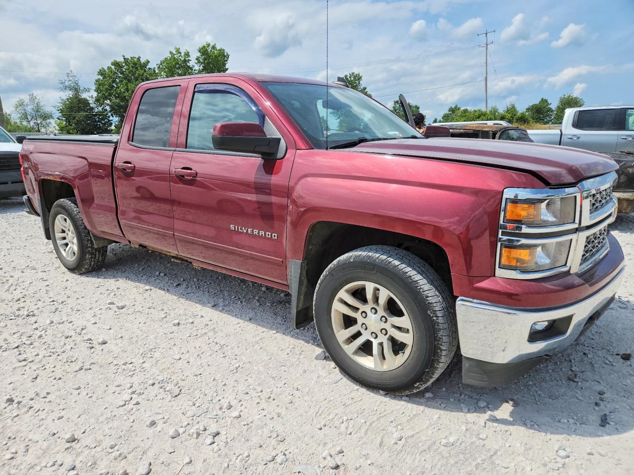 2015 Chevrolet Silverado K1500 Lt Red vin: 1GCVKREC2FZ359975