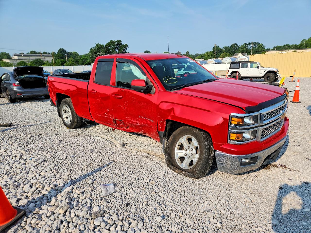 2015 Chevrolet Silverado K1500 Lt Red vin: 1GCVKREC2FZ365016