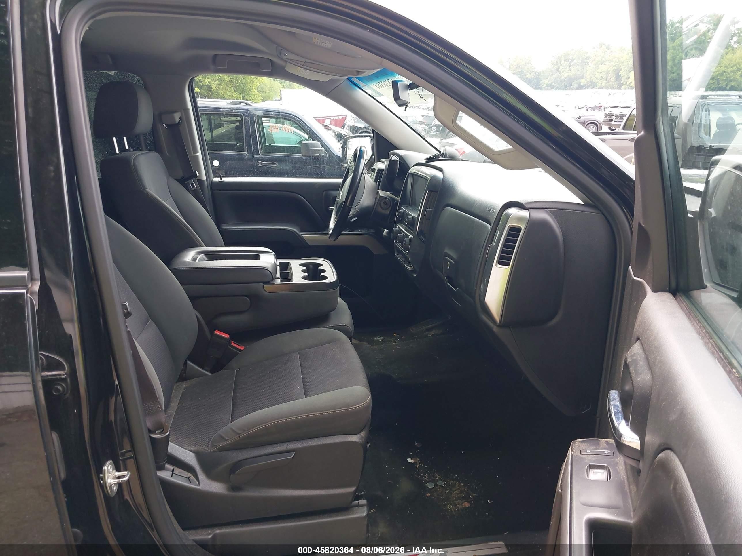 2015 Chevrolet Silverado 1500 Lt Черный vin: 1GCVKREC2FZ367669