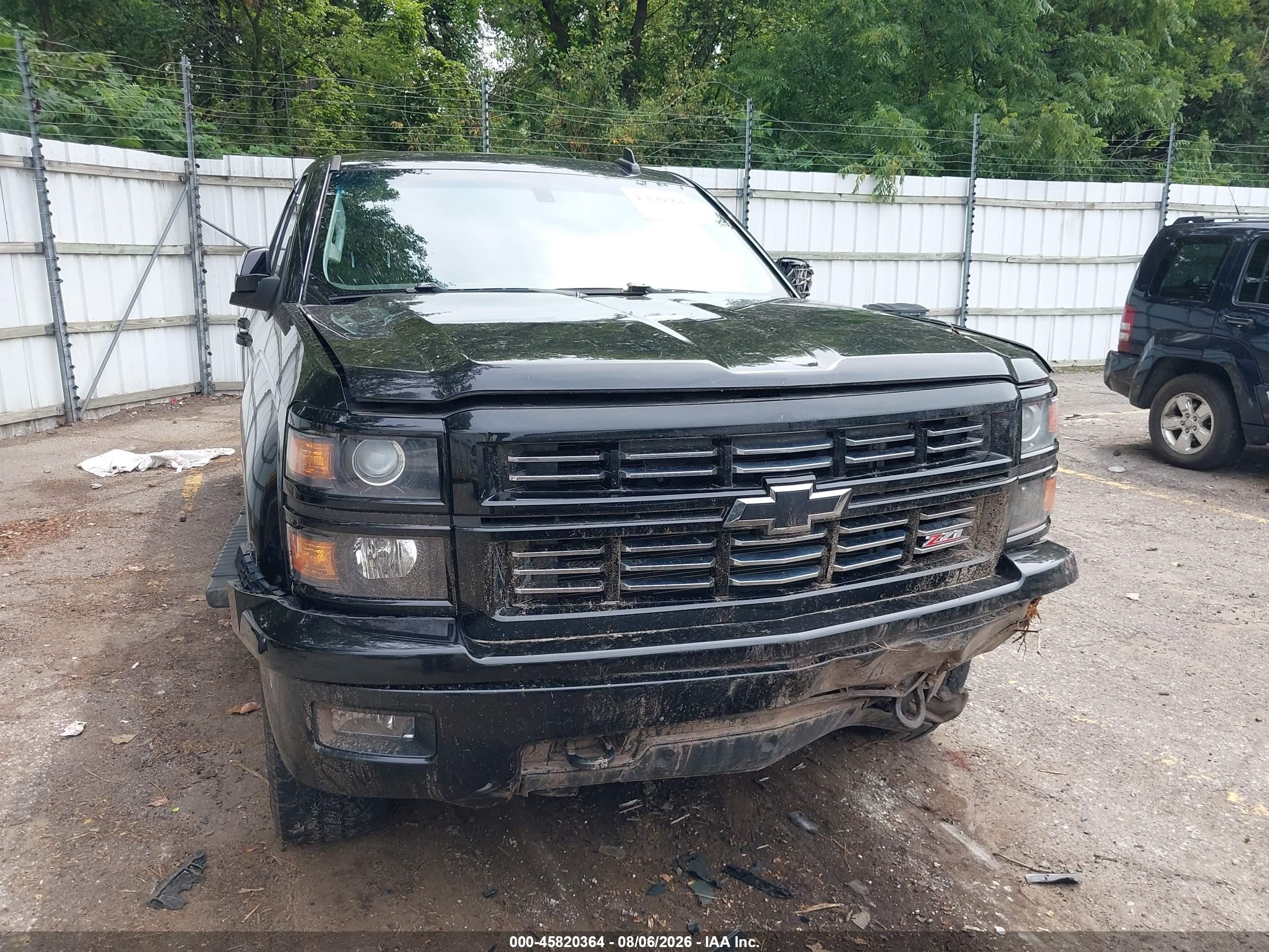 2015 Chevrolet Silverado 1500 Lt Черный vin: 1GCVKREC2FZ367669