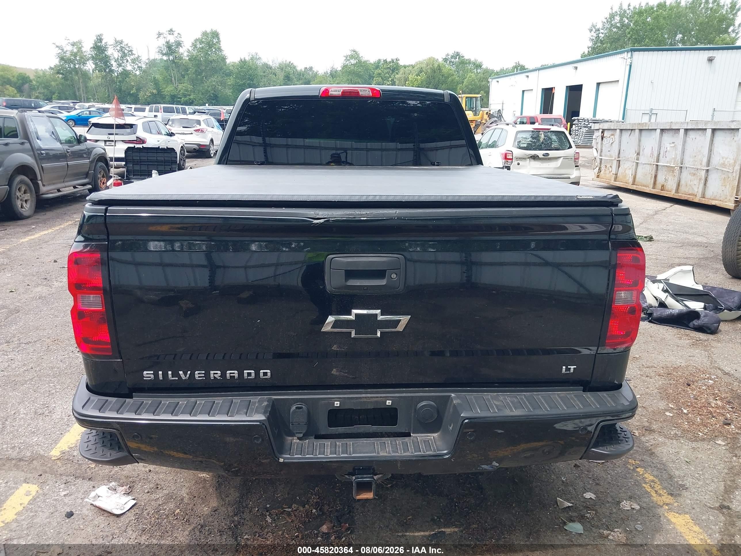 2015 Chevrolet Silverado 1500 Lt Черный vin: 1GCVKREC2FZ367669