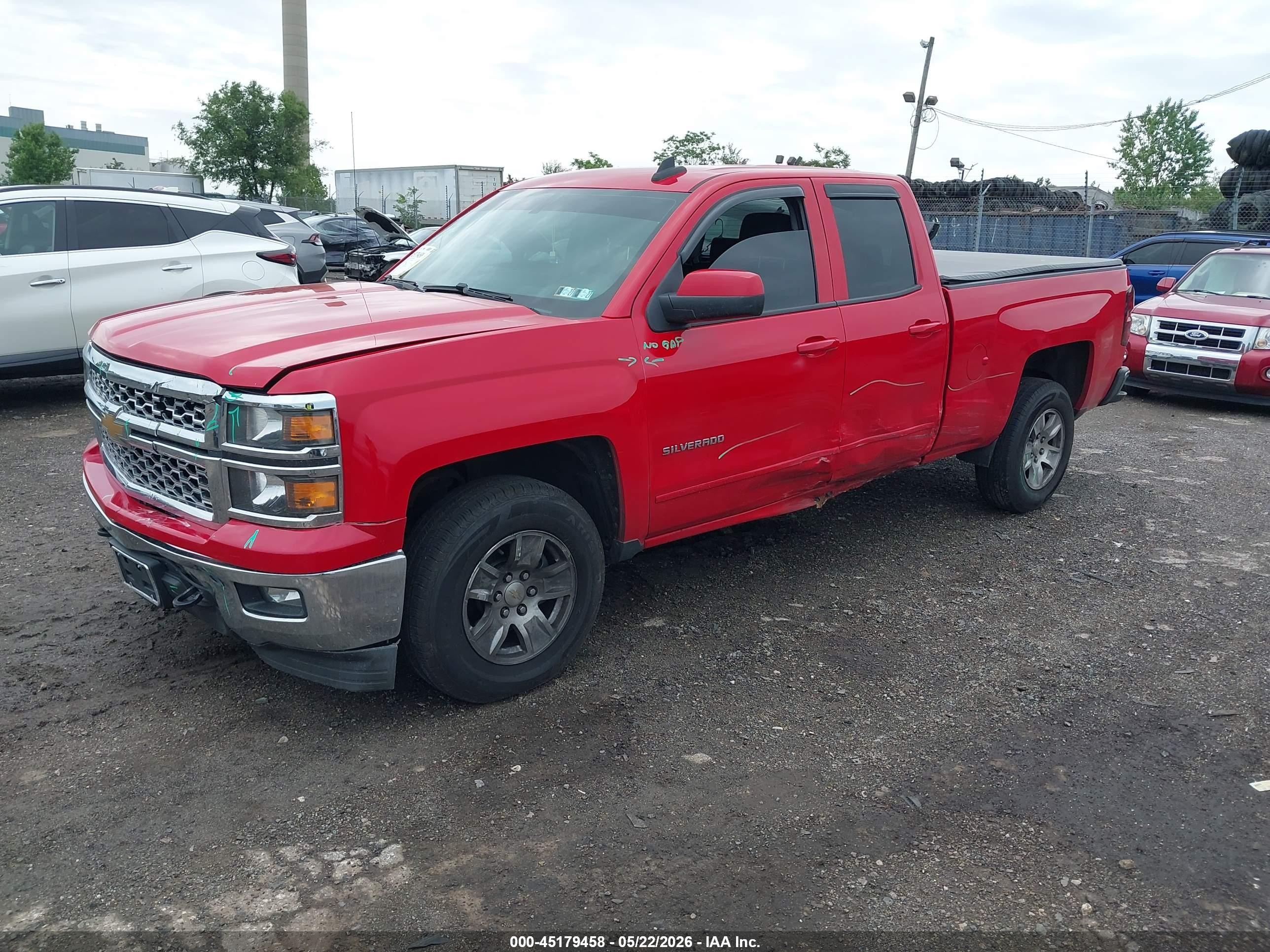 2015 Chevrolet Silverado 1500 1lt Red vin: 1GCVKREC2FZ375724