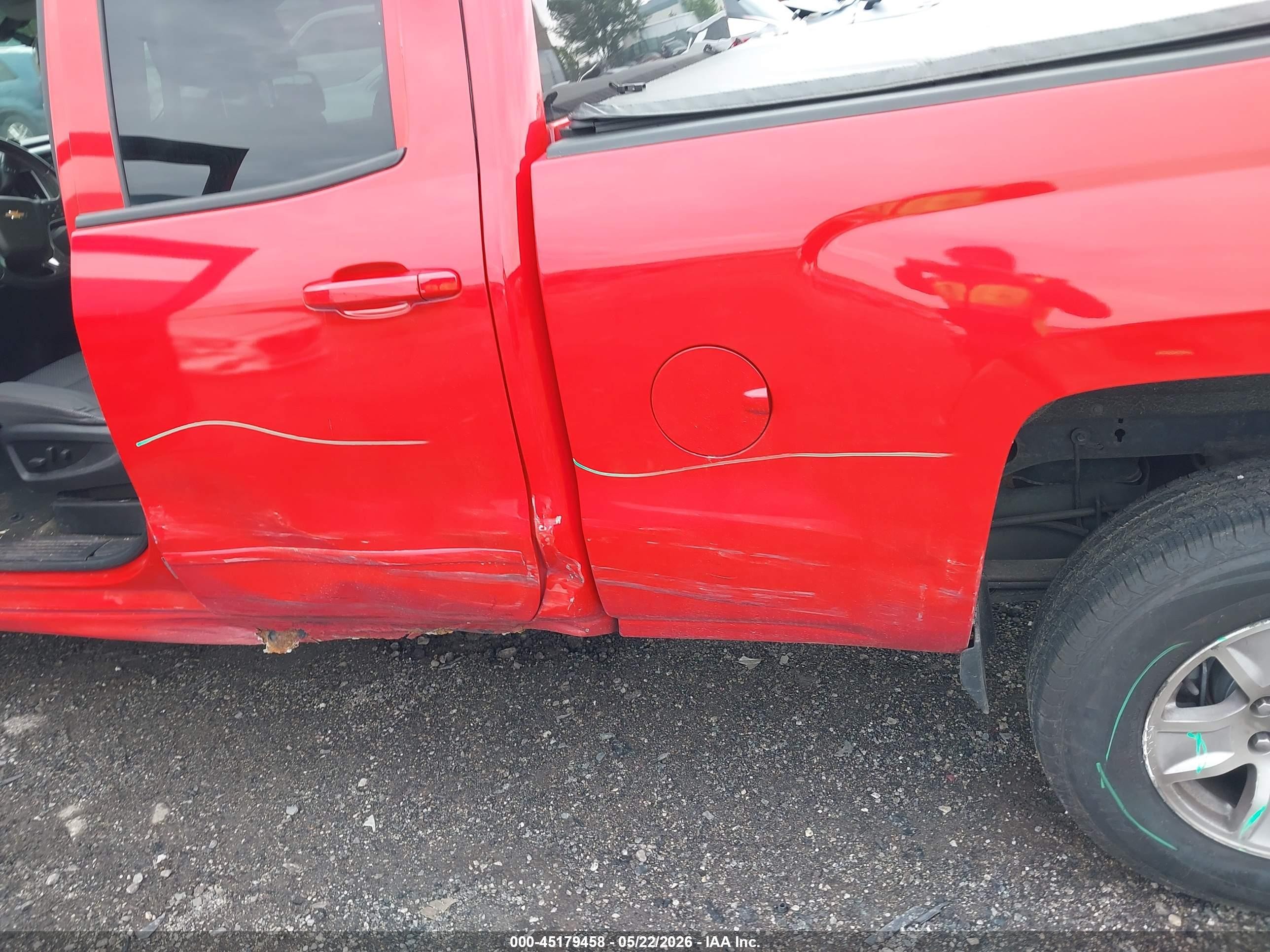 2015 Chevrolet Silverado 1500 1lt Red vin: 1GCVKREC2FZ375724