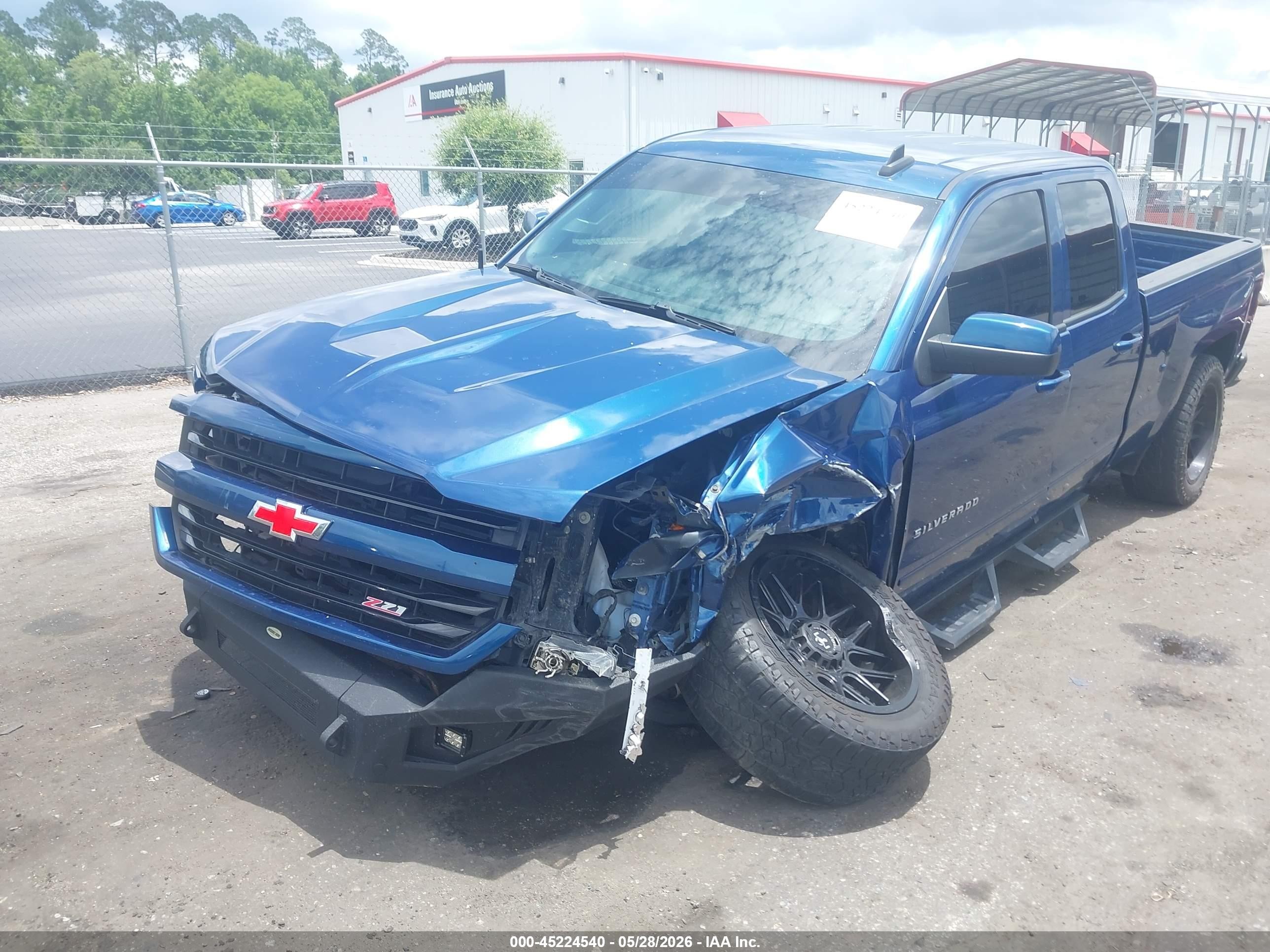 2017 Chevrolet Silverado 1500 2lt Blue vin: 1GCVKREC2HZ341138