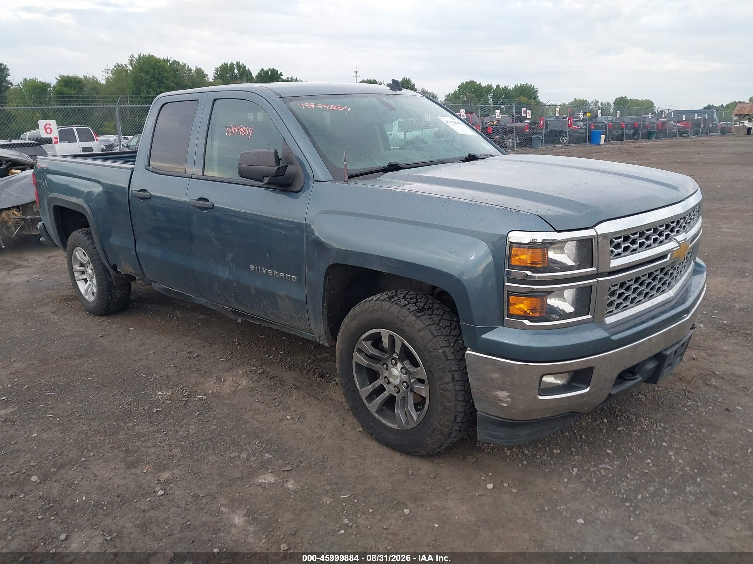 2014 Chevrolet Silverado 1500 Lt Blue vin: 1GCVKREC3EZ113516