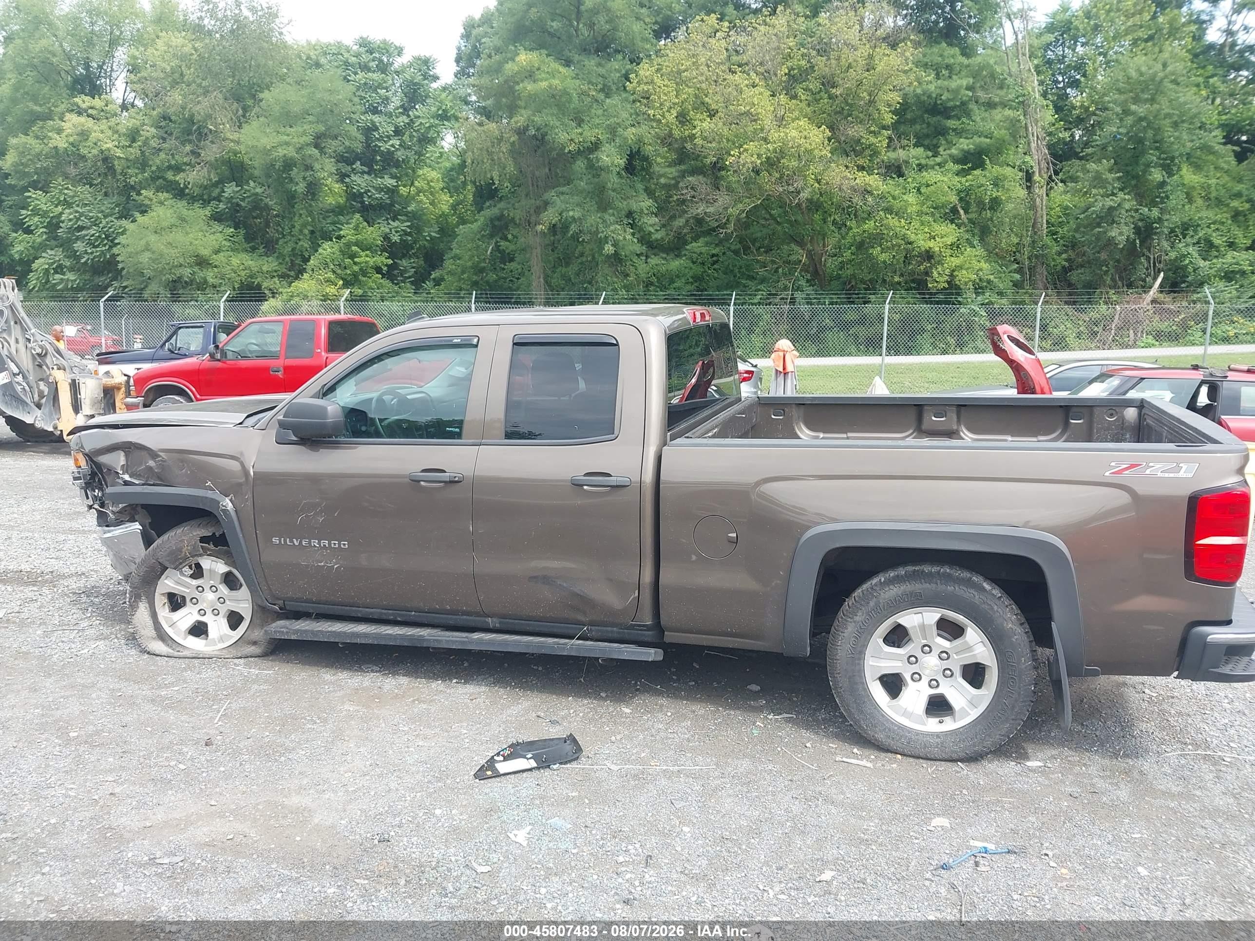 2014 Chevrolet Silverado 1500 2lt Brown vin: 1GCVKREC3EZ198132