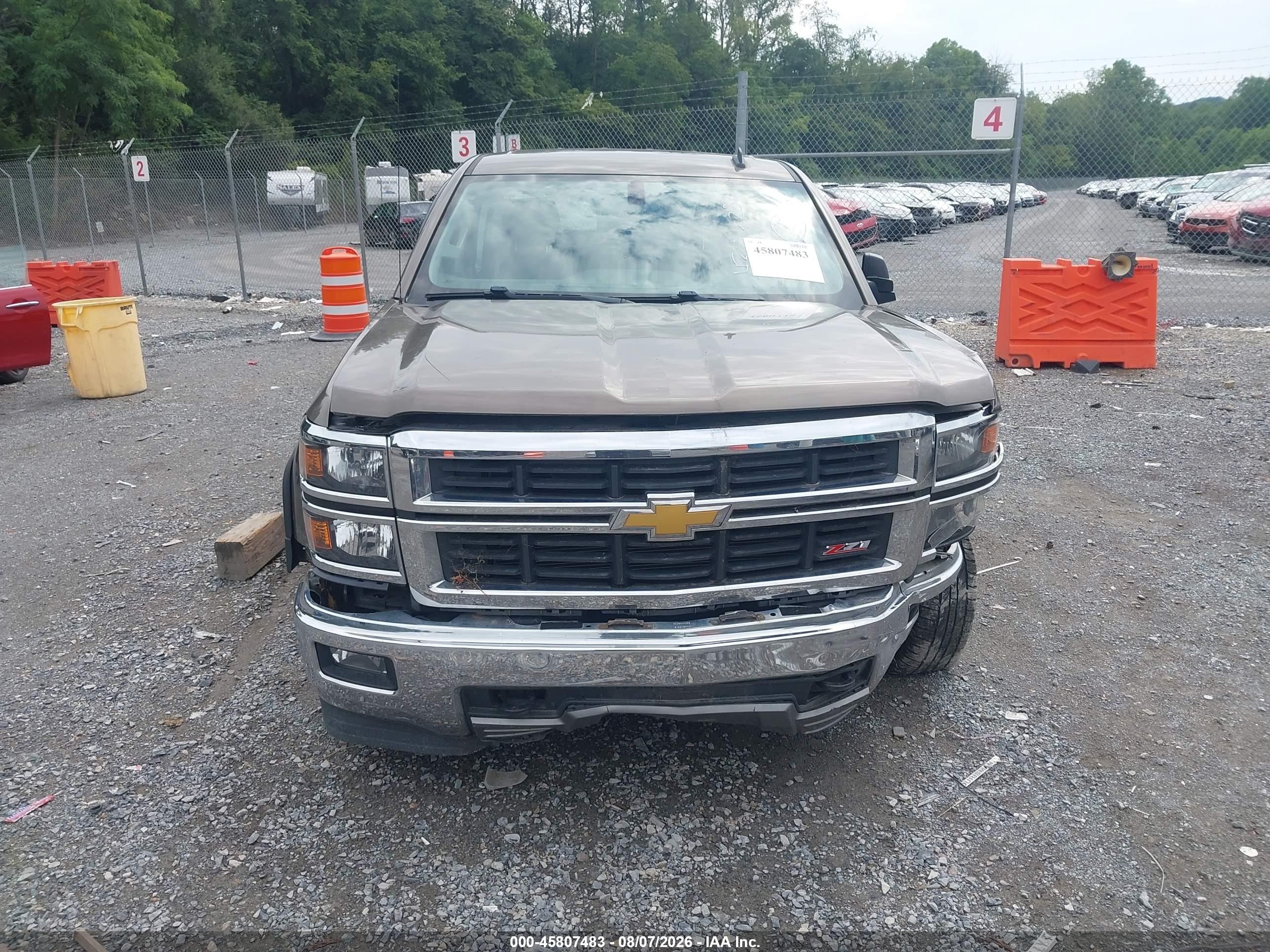 2014 Chevrolet Silverado 1500 2lt Brown vin: 1GCVKREC3EZ198132