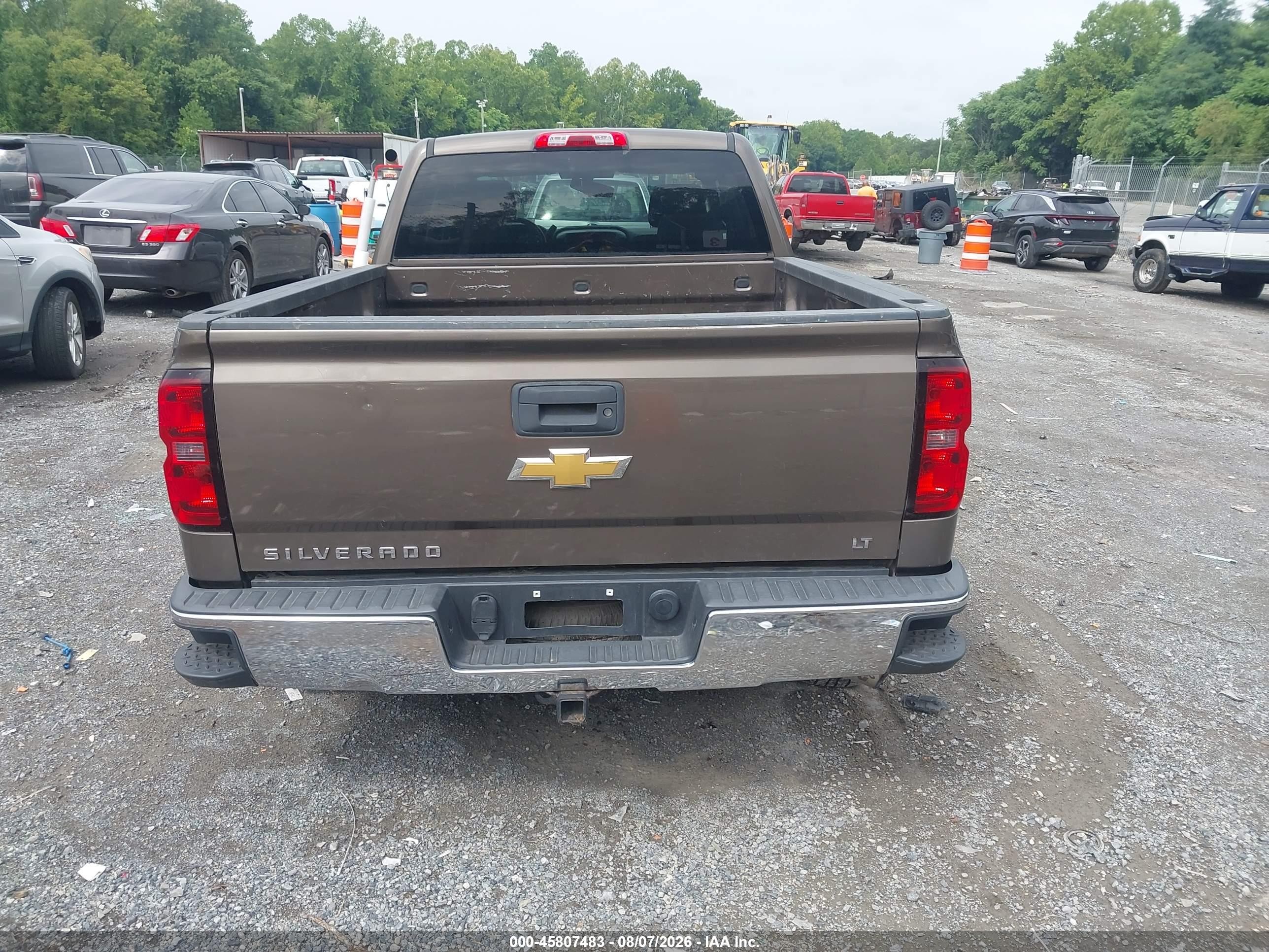 2014 Chevrolet Silverado 1500 2lt Brown vin: 1GCVKREC3EZ198132