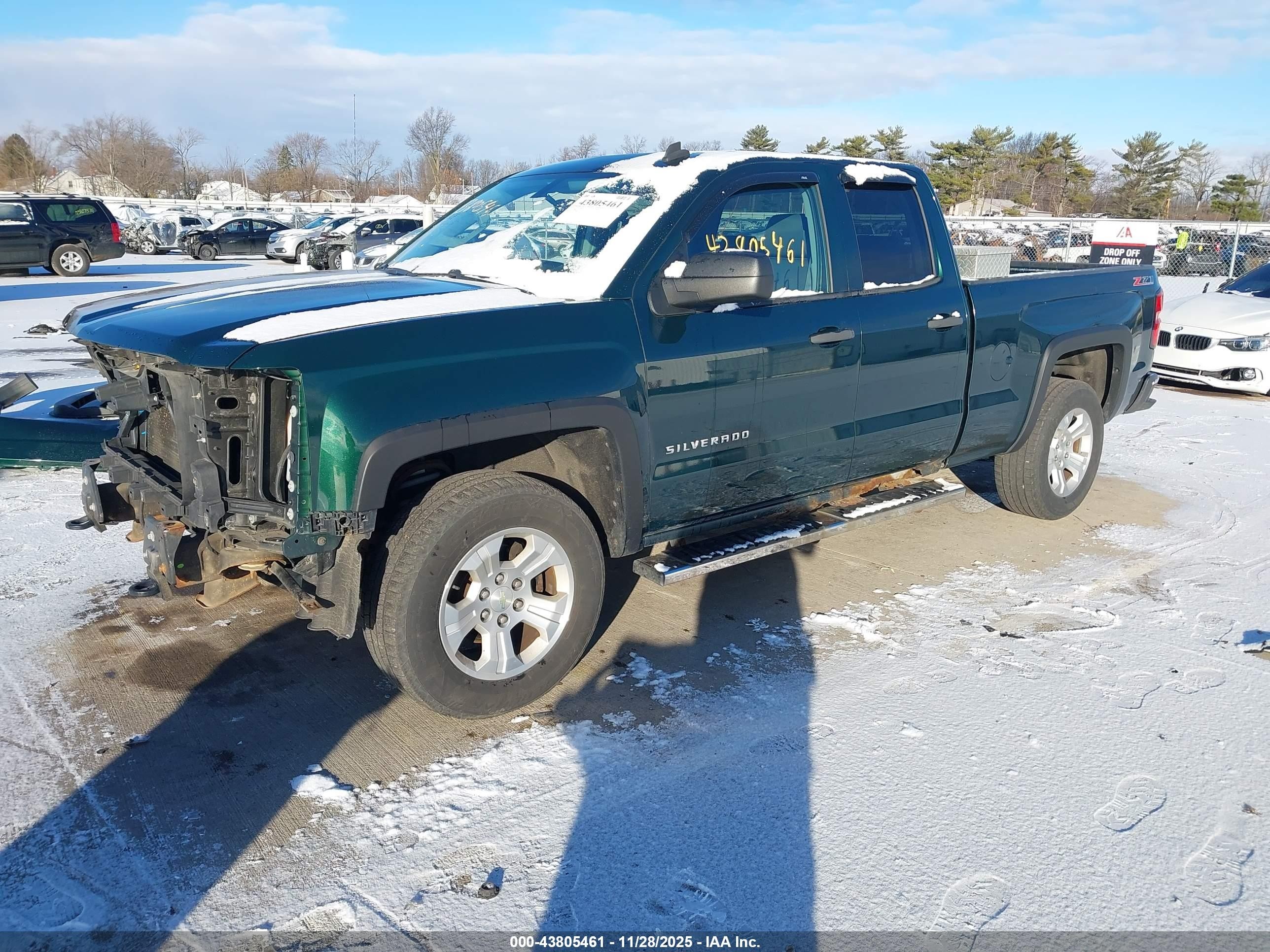 2014 Chevrolet Silverado 1500 2lt Green vin: 1GCVKREC3EZ307043