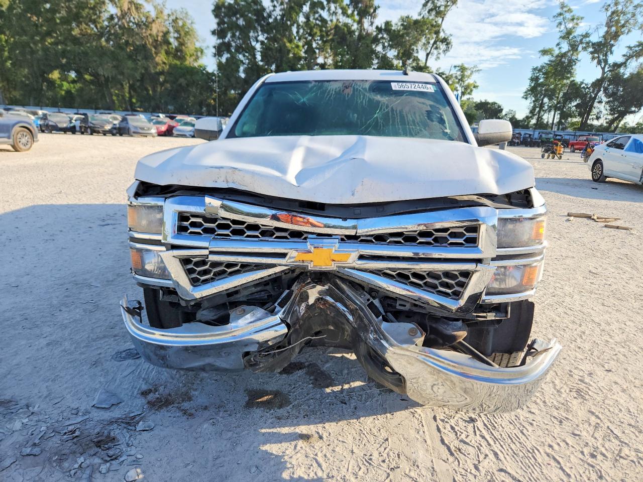 2014 Chevrolet Silverado K1500 Lt White vin: 1GCVKREC3EZ331519