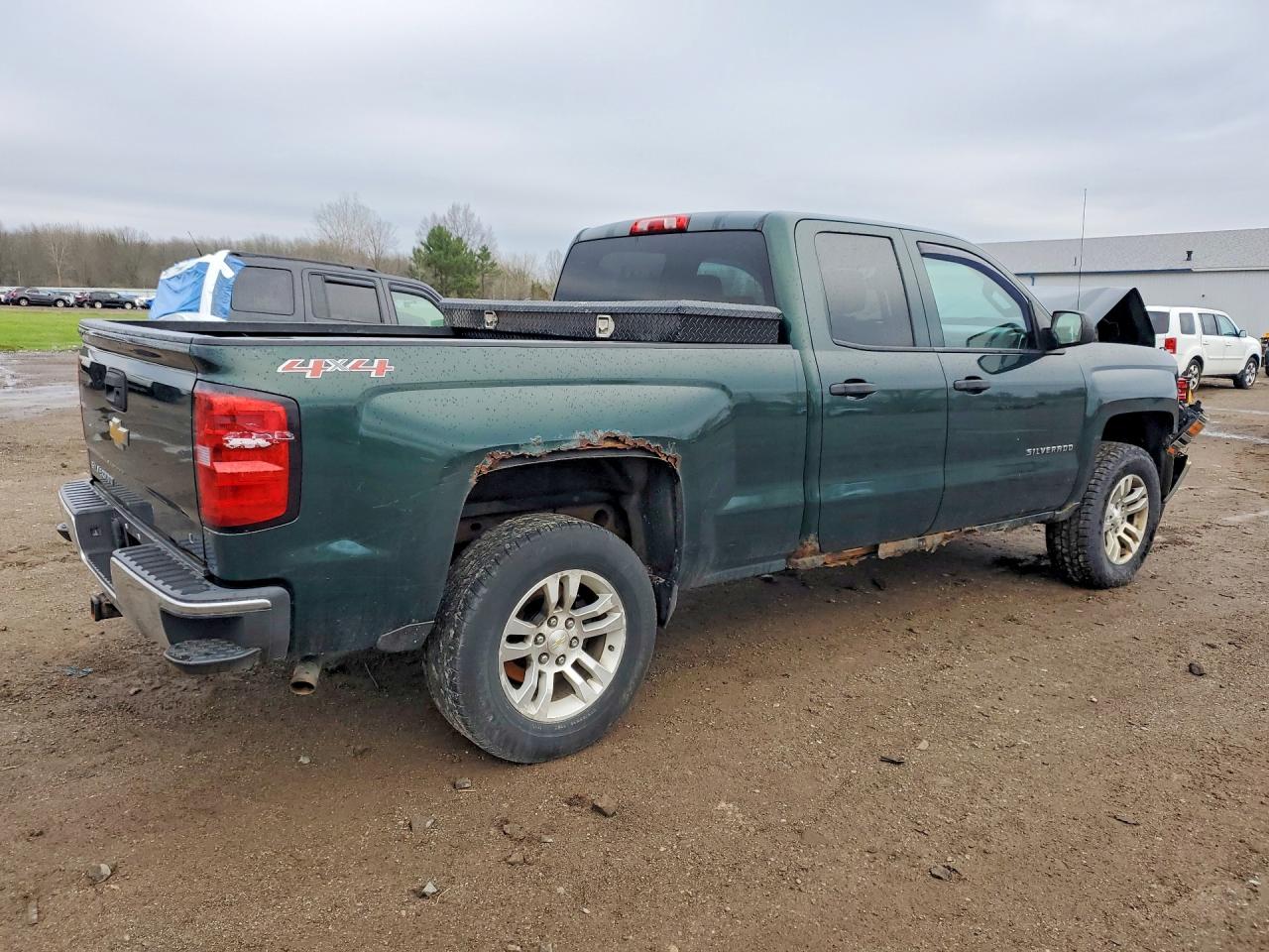 2014 Chevrolet Silverado K1500 Lt Зеленый vin: 1GCVKREC3EZ334825