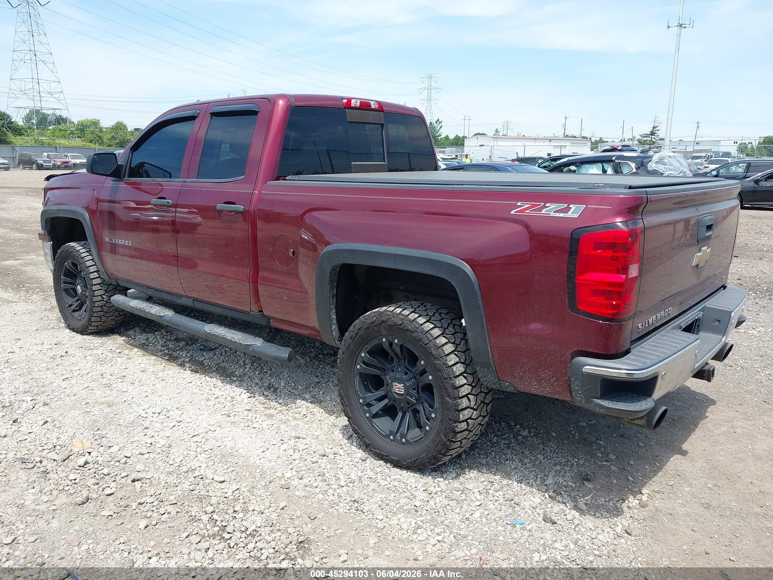 2014 Chevrolet Silverado 1500 2lt Maroon vin: 1GCVKREC3EZ397617