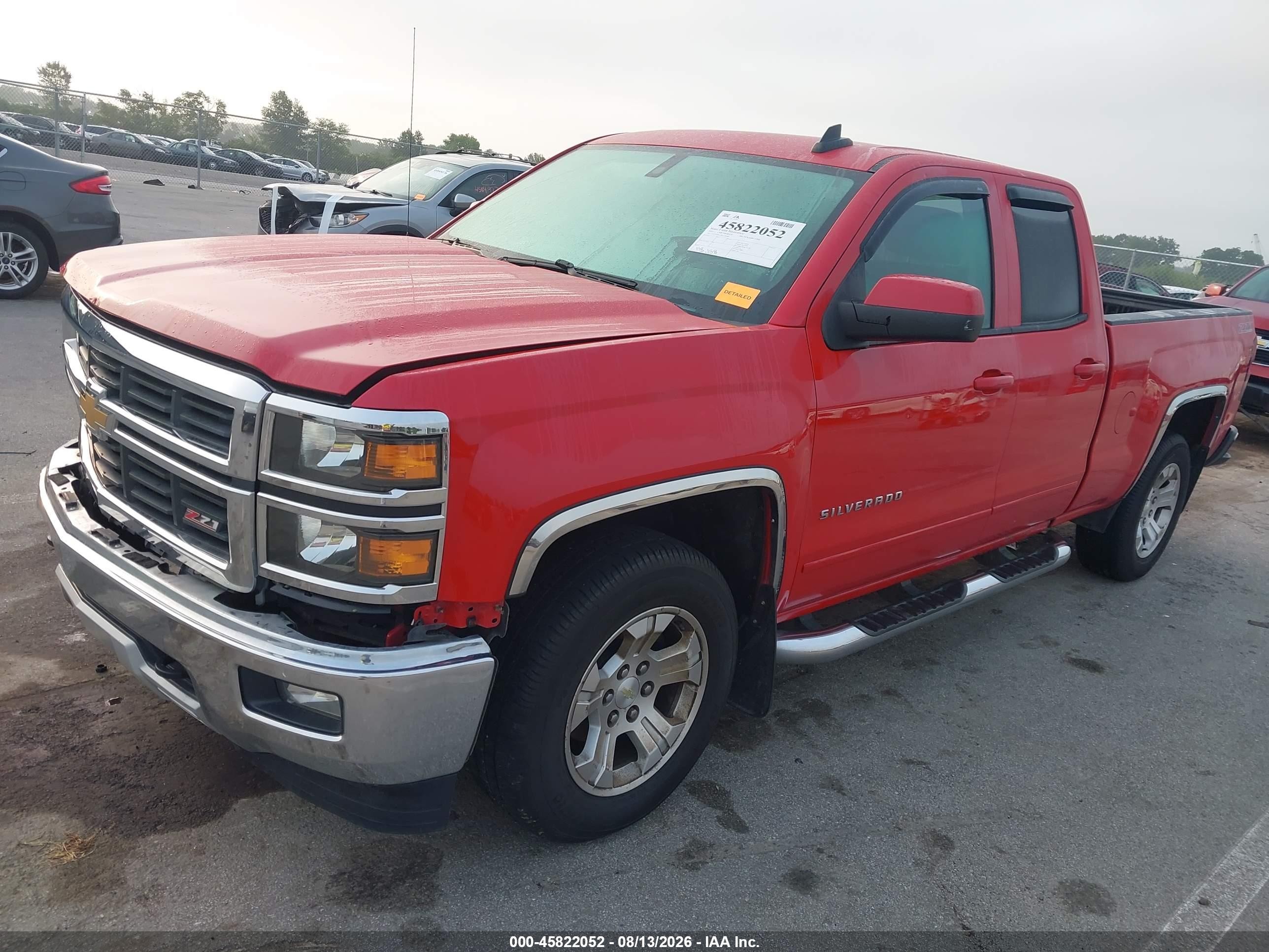 2015 Chevrolet Silverado 1500 Lt Red vin: 1GCVKREC3FZ154505