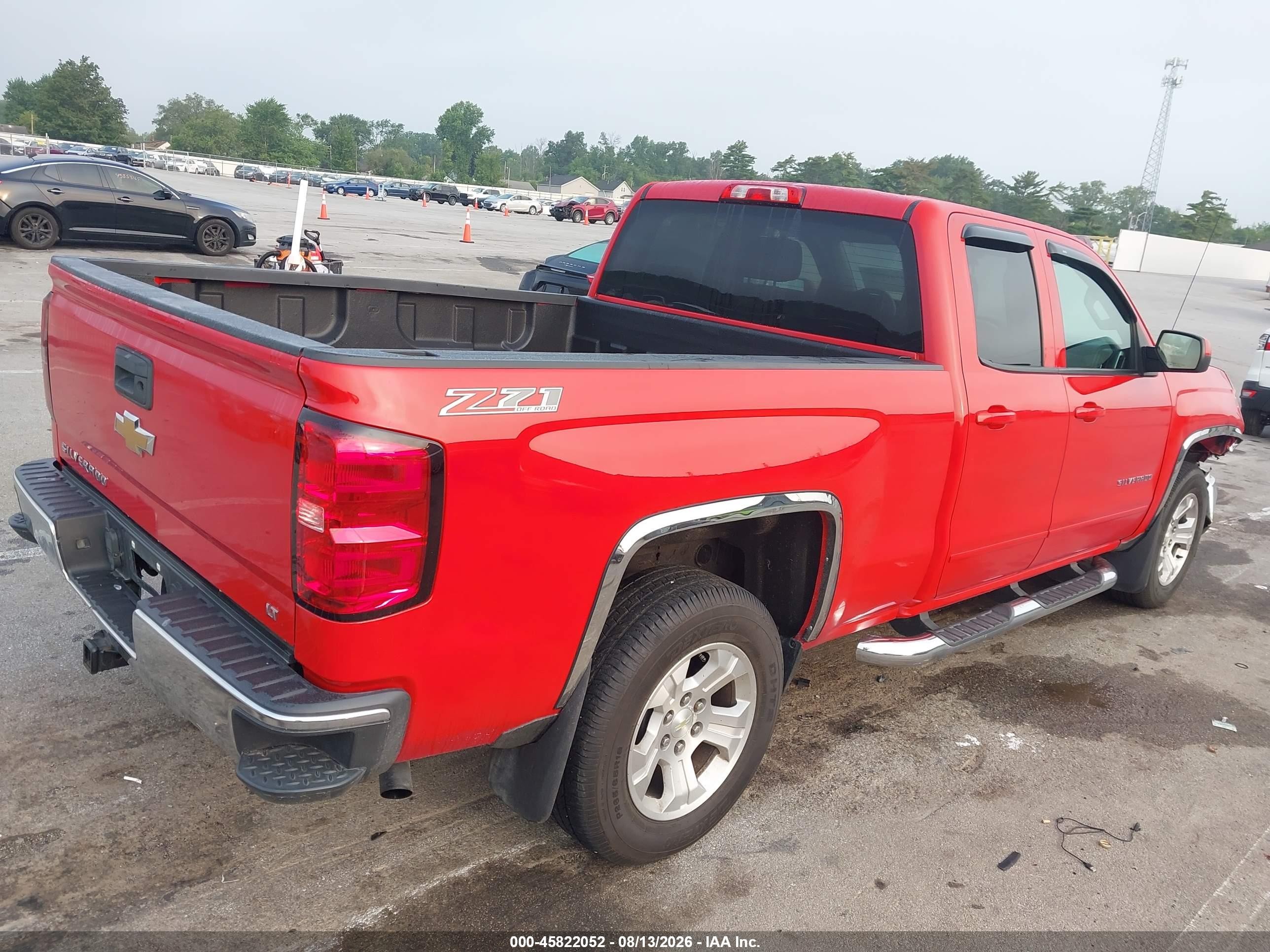 2015 Chevrolet Silverado 1500 Lt Red vin: 1GCVKREC3FZ154505