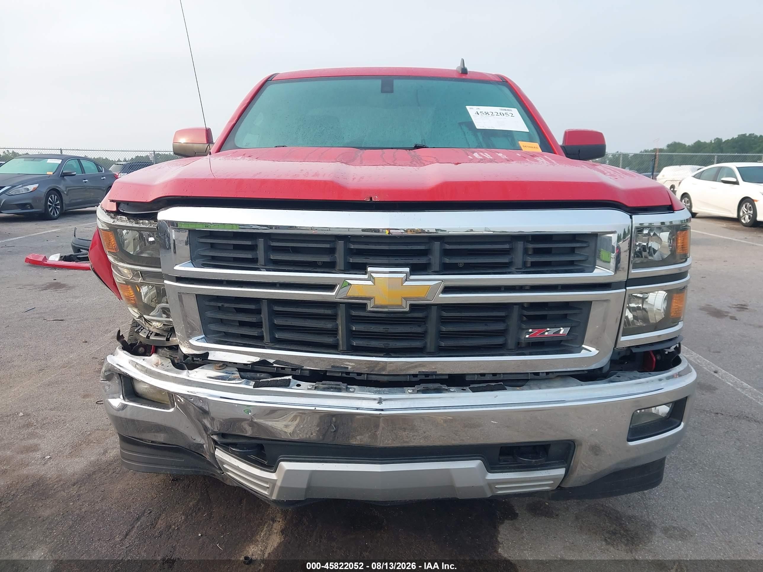 2015 Chevrolet Silverado 1500 Lt Red vin: 1GCVKREC3FZ154505