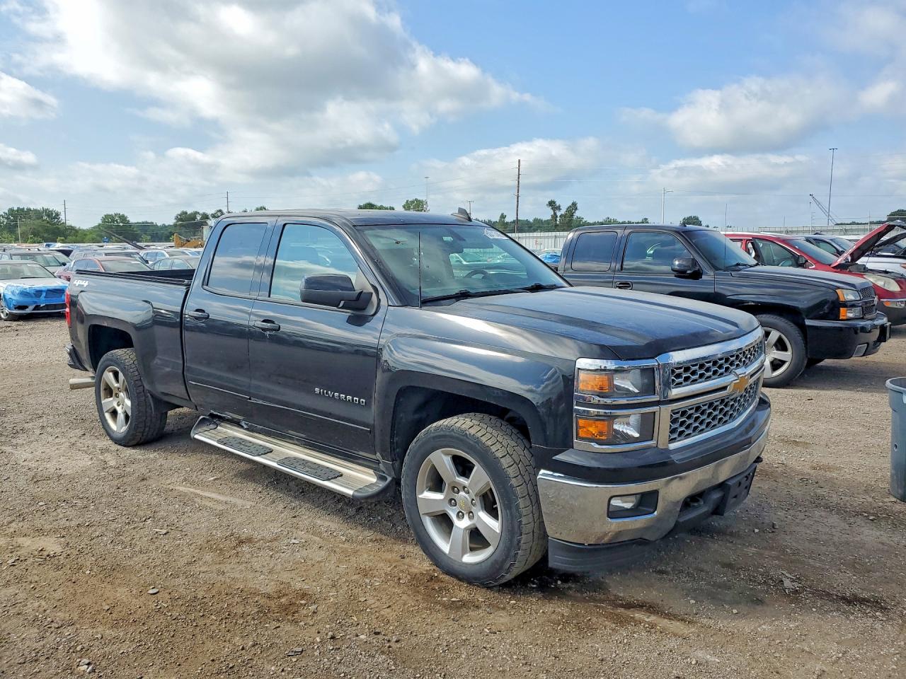 2015 Chevrolet Silverado K1500 Lt Black vin: 1GCVKREC3FZ158943
