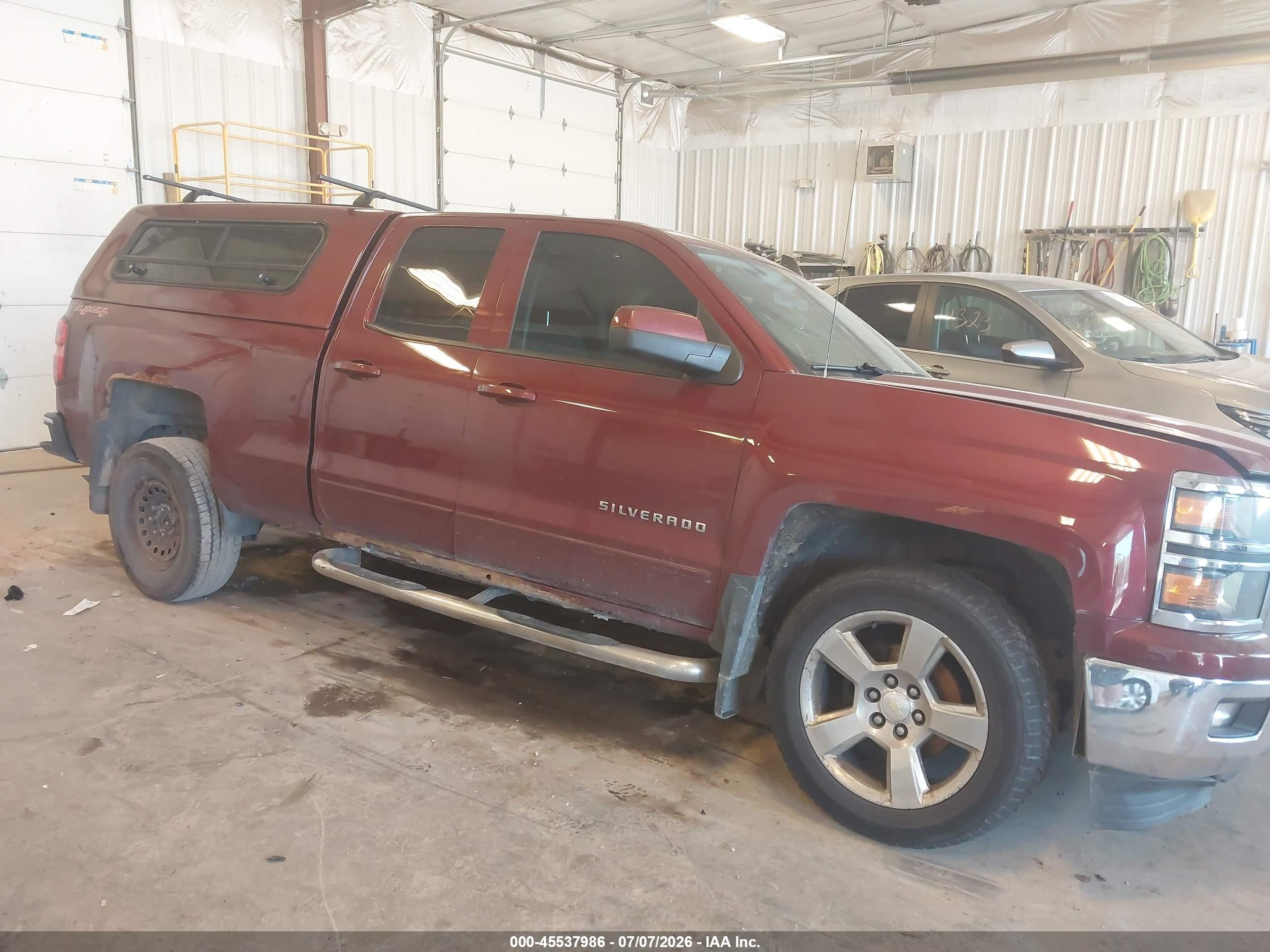 2015 Chevrolet Silverado 1500 Lt Red vin: 1GCVKREC3FZ193837