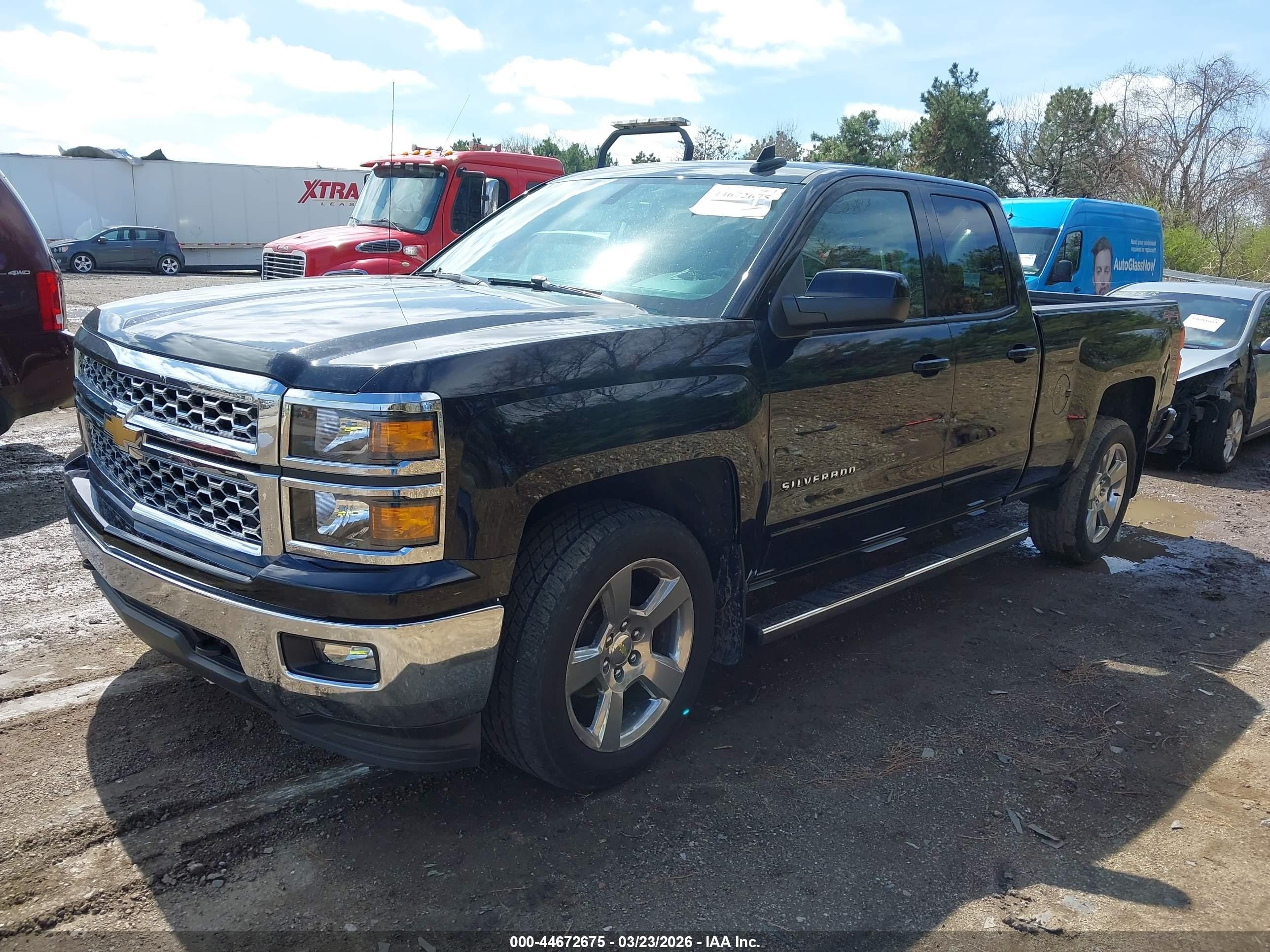2015 Chevrolet Silverado 1500 1lt Black vin: 1GCVKREC3FZ253633