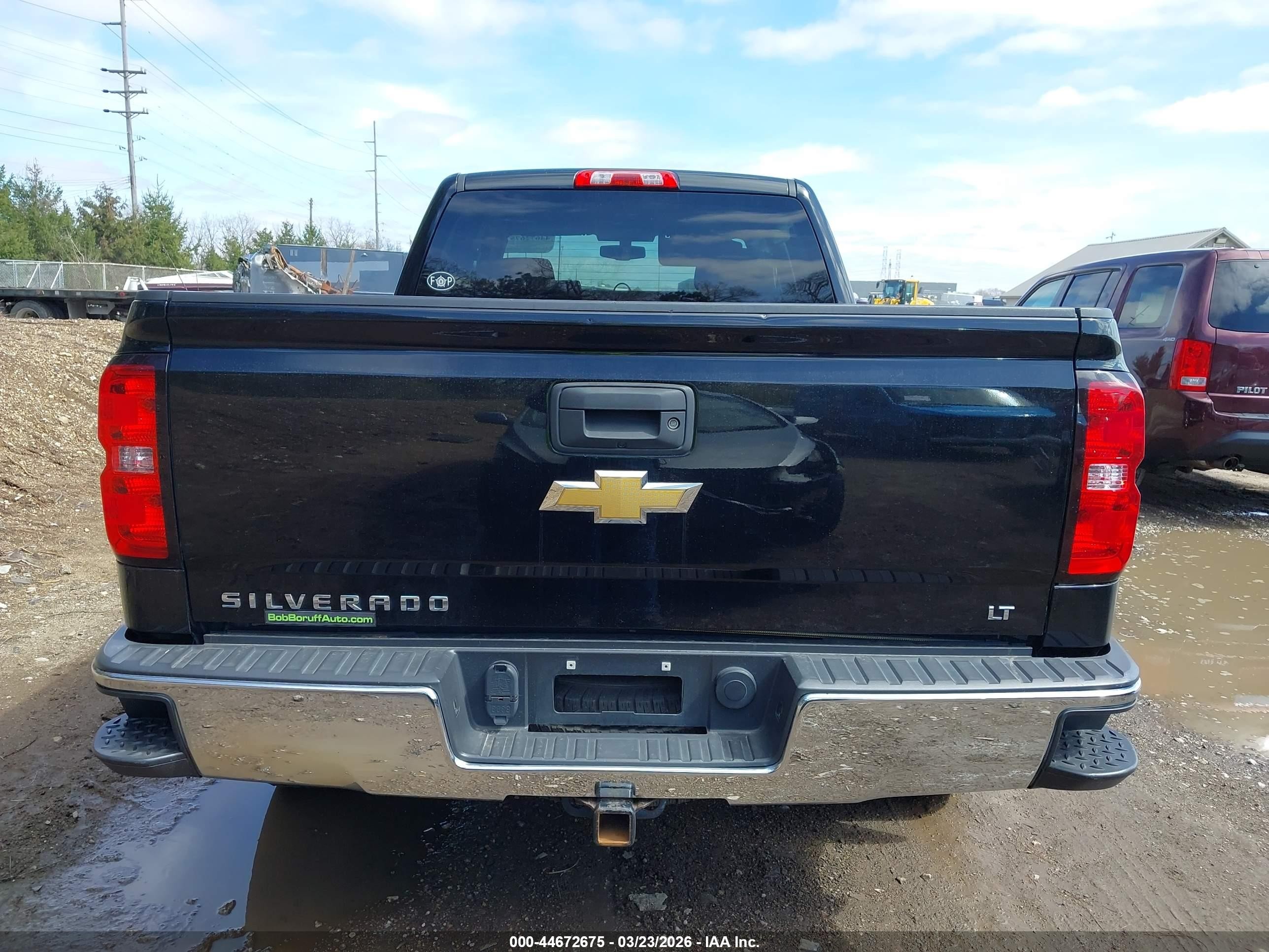 2015 Chevrolet Silverado 1500 1lt Black vin: 1GCVKREC3FZ253633
