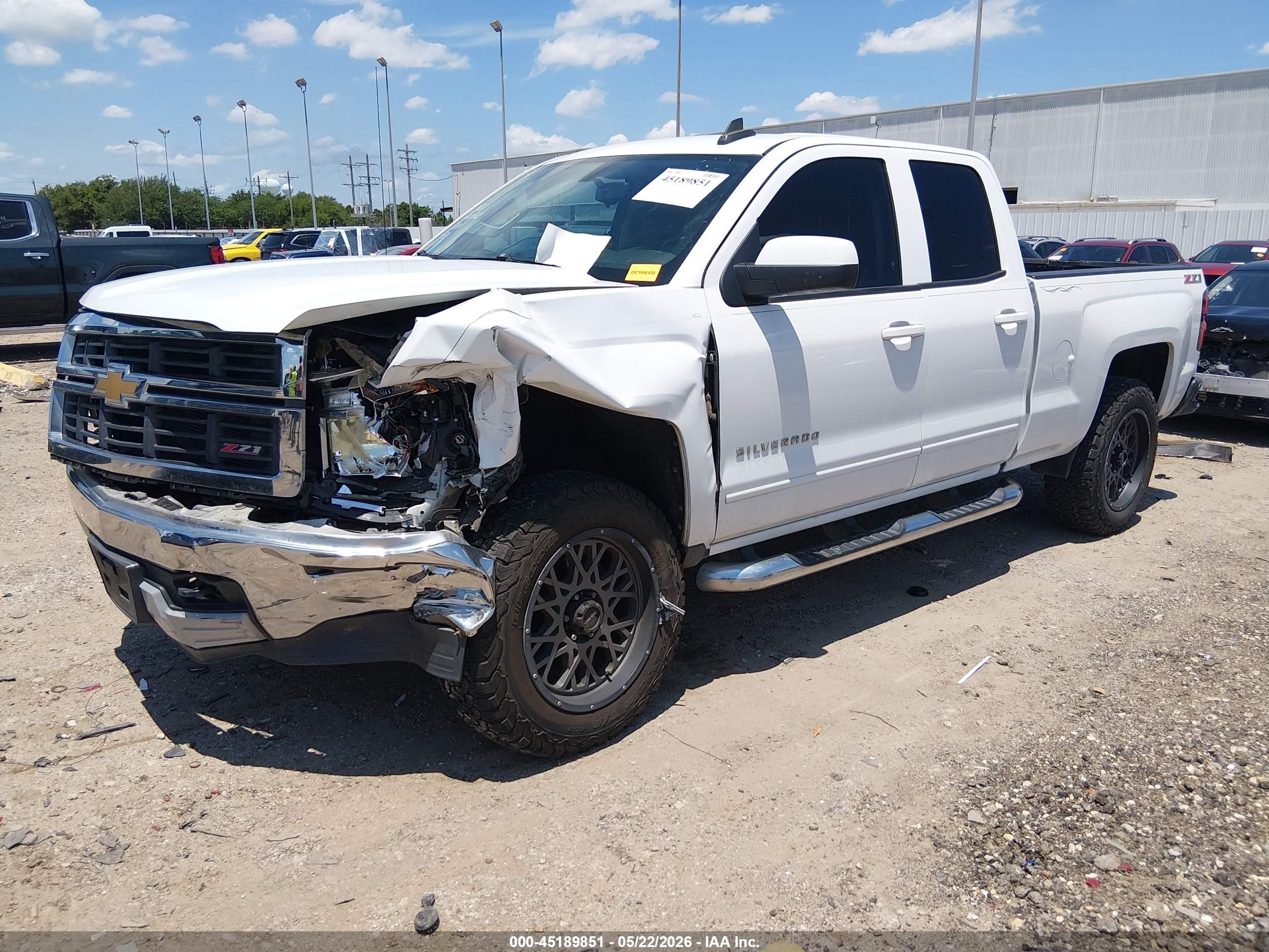 2015 Chevrolet Silverado 1500 2lt Белый vin: 1GCVKREC3FZ316021