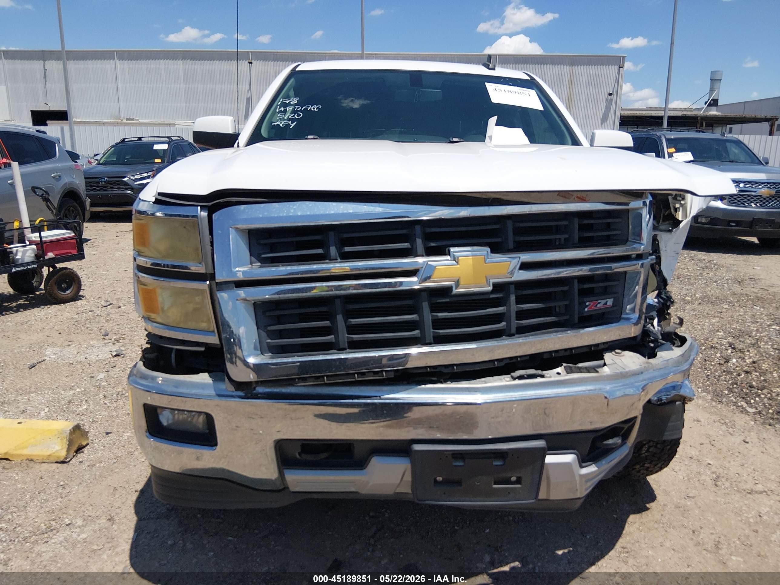 2015 Chevrolet Silverado 1500 2lt Белый vin: 1GCVKREC3FZ316021
