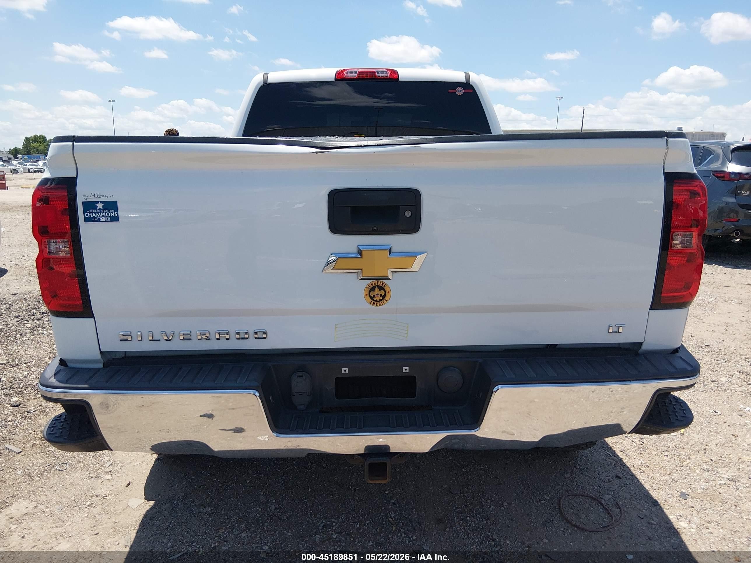 2015 Chevrolet Silverado 1500 2lt Белый vin: 1GCVKREC3FZ316021