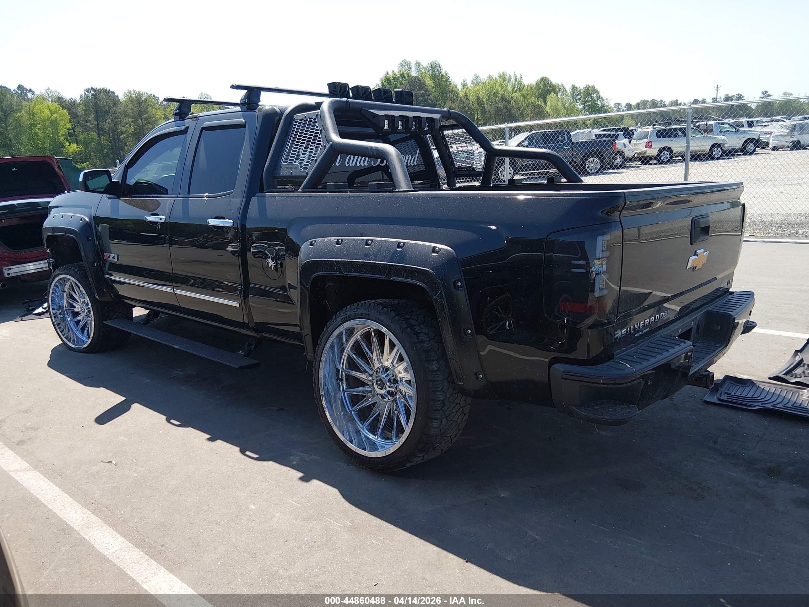 2015 Chevrolet Silverado 1500 2lt Black vin: 1GCVKREC3FZ317105