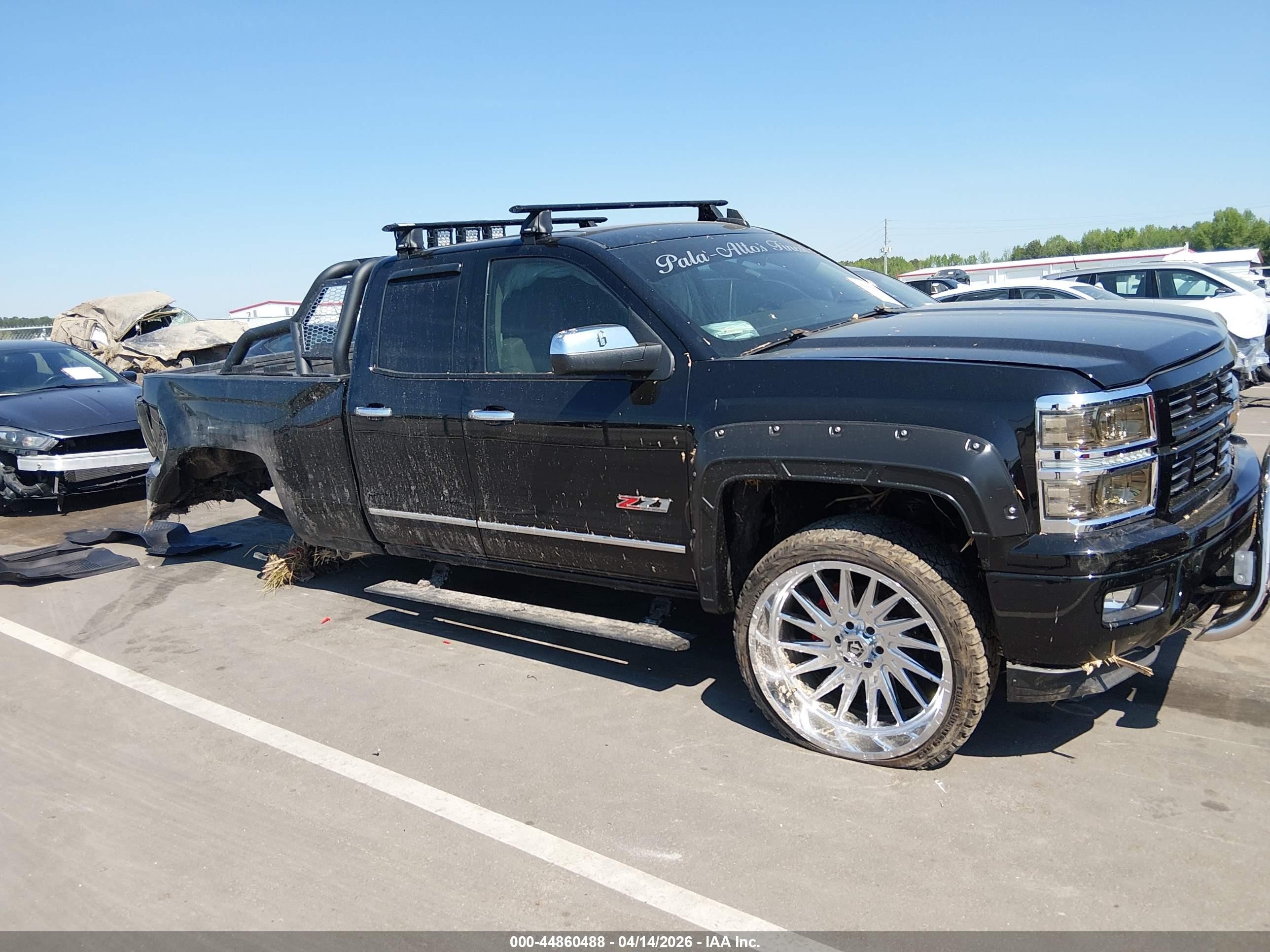 2015 Chevrolet Silverado 1500 2lt Black vin: 1GCVKREC3FZ317105