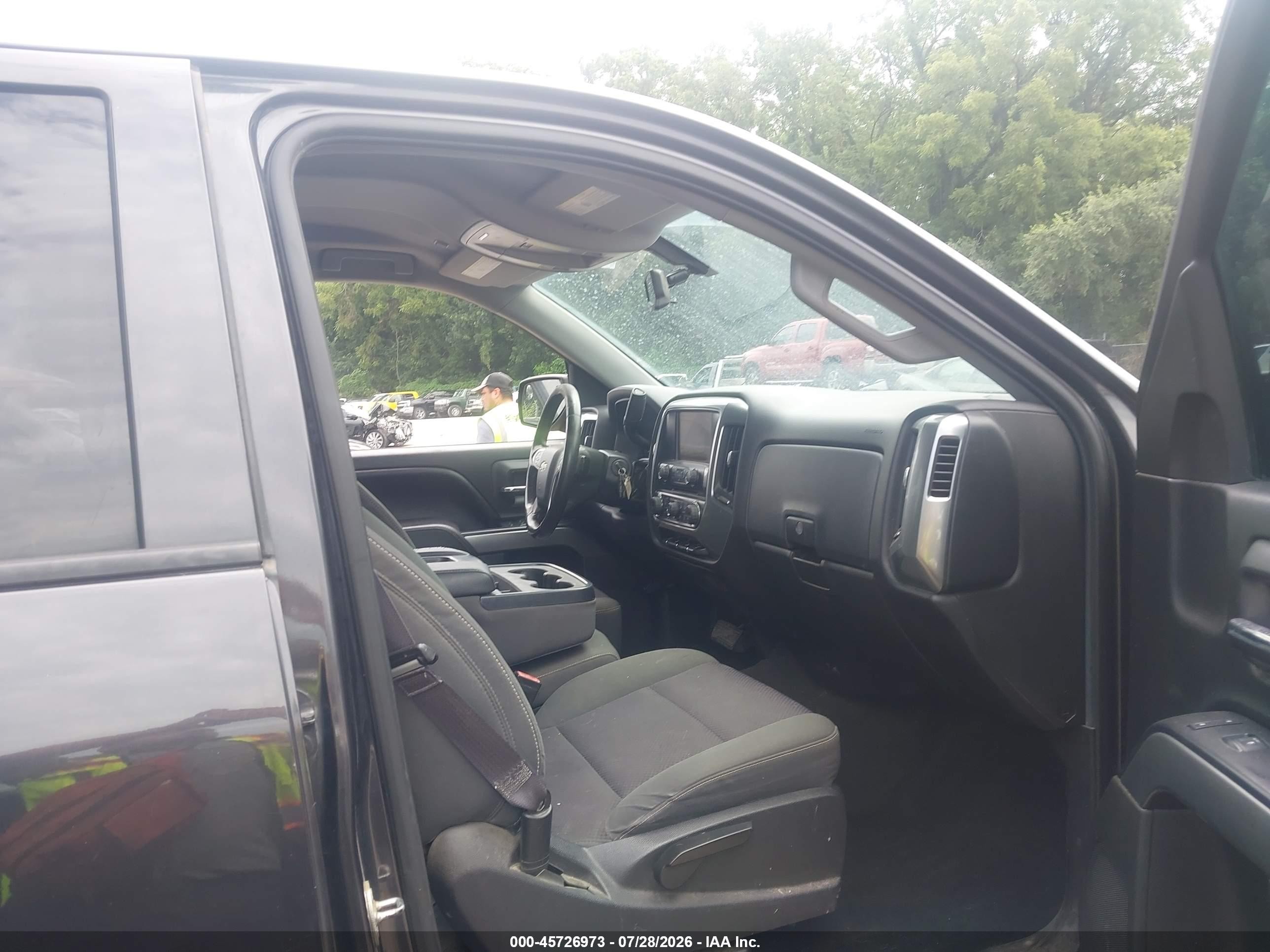 2015 Chevrolet Silverado 1500 Lt Gray vin: 1GCVKREC3FZ366482