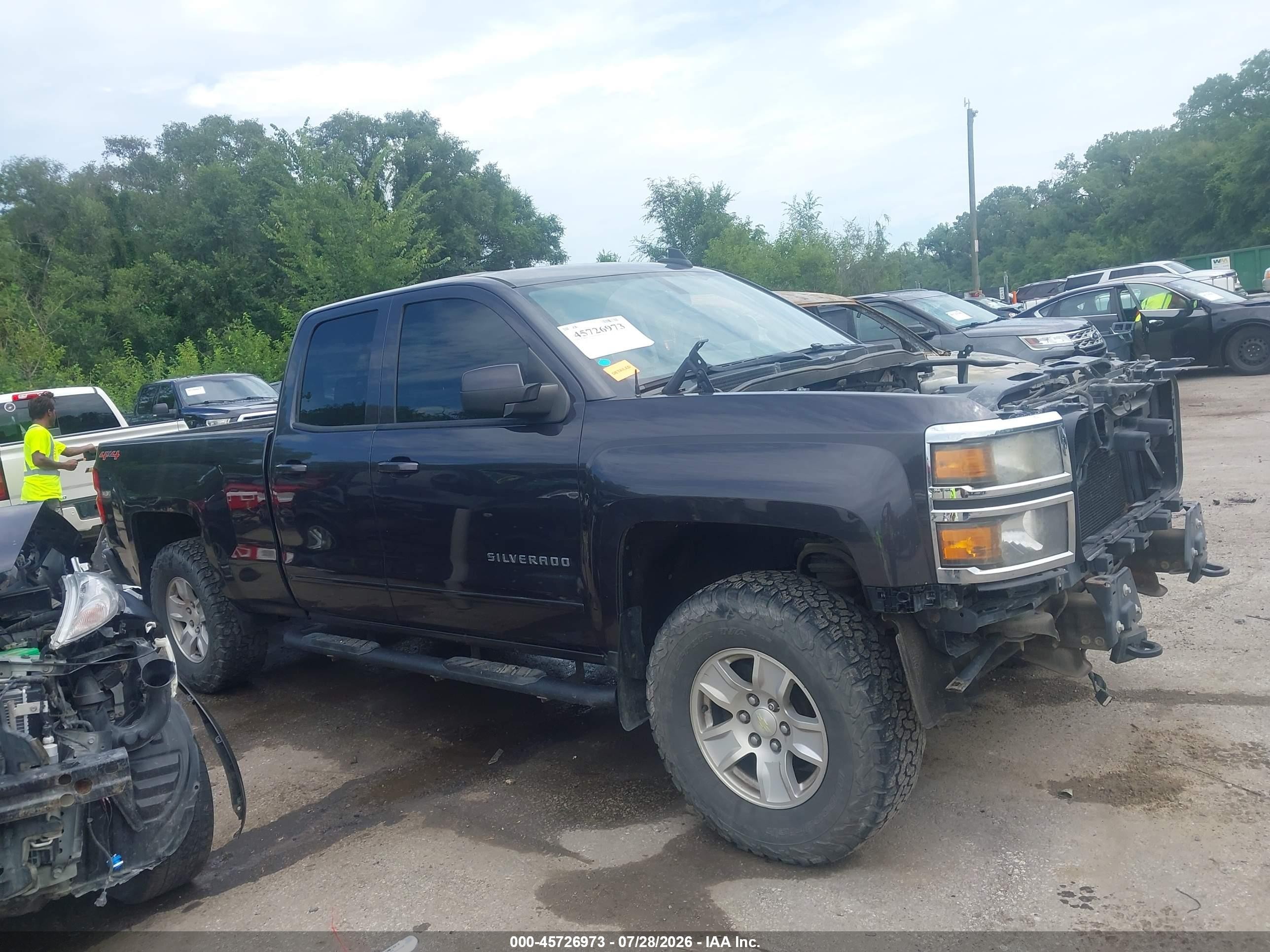 2015 Chevrolet Silverado 1500 Lt Gray vin: 1GCVKREC3FZ366482