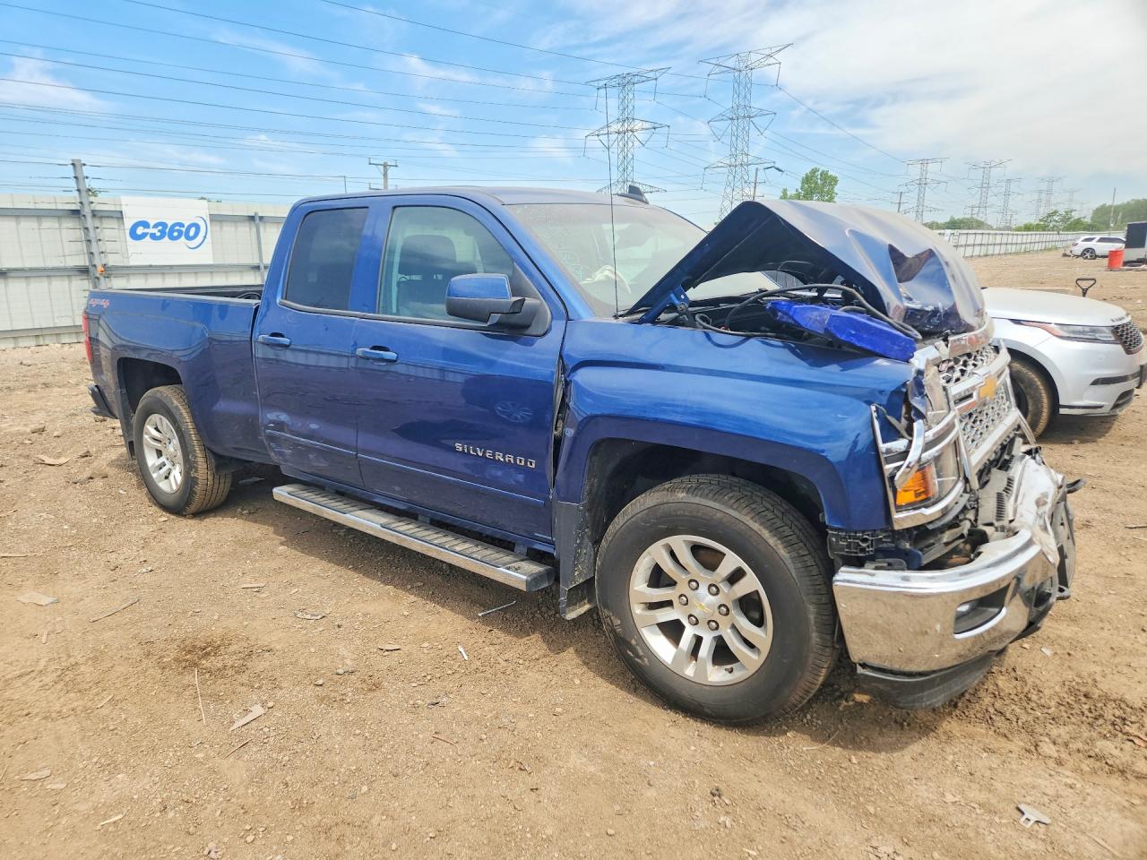 2015 Chevrolet Silverado K1500 Lt Blue vin: 1GCVKREC3FZ412246