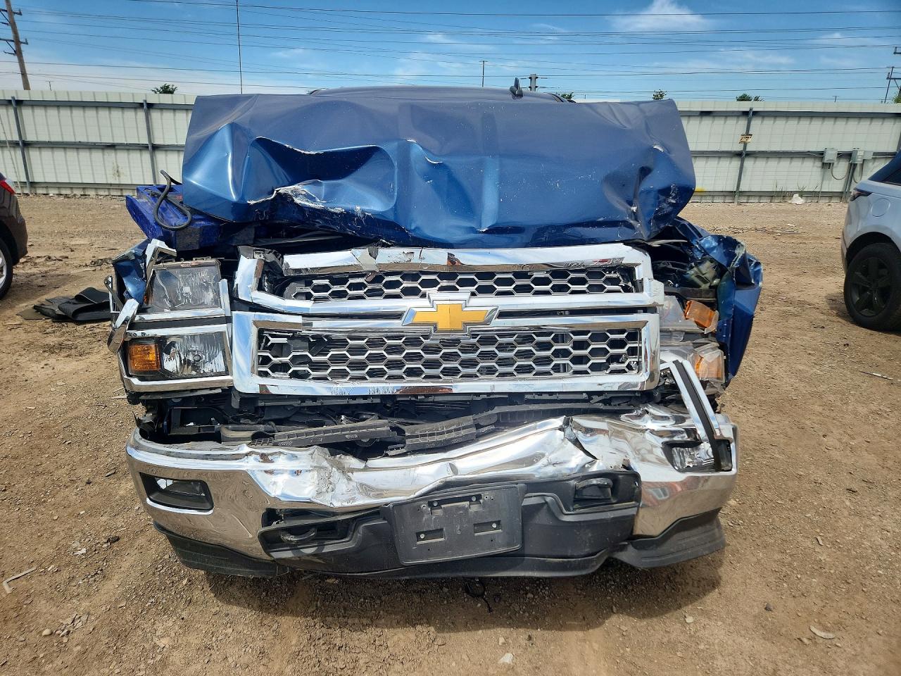 2015 Chevrolet Silverado K1500 Lt Blue vin: 1GCVKREC3FZ412246
