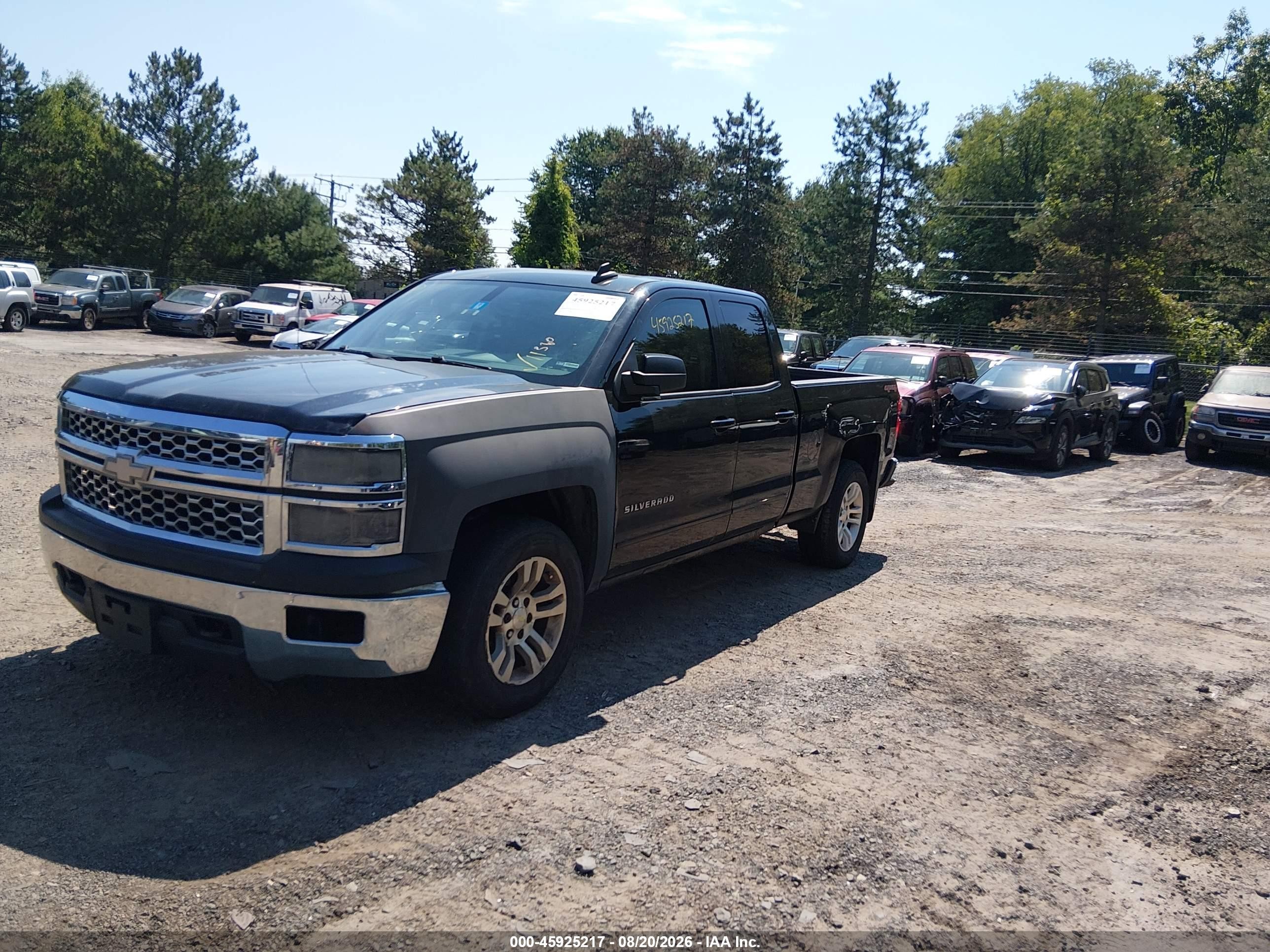2015 Chevrolet Silverado 1500 Lt Black vin: 1GCVKREC3FZ423117