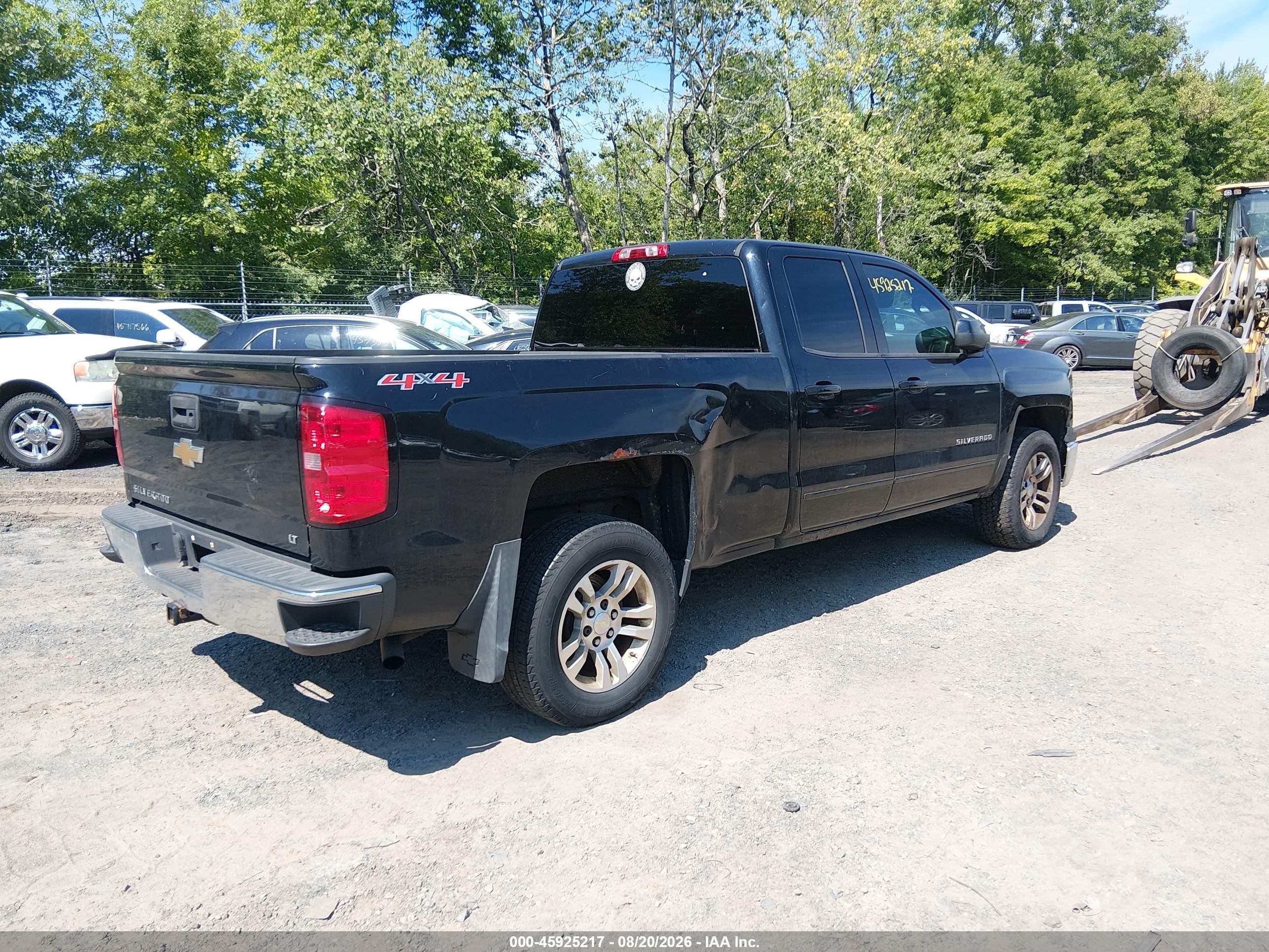 2015 Chevrolet Silverado 1500 Lt Black vin: 1GCVKREC3FZ423117