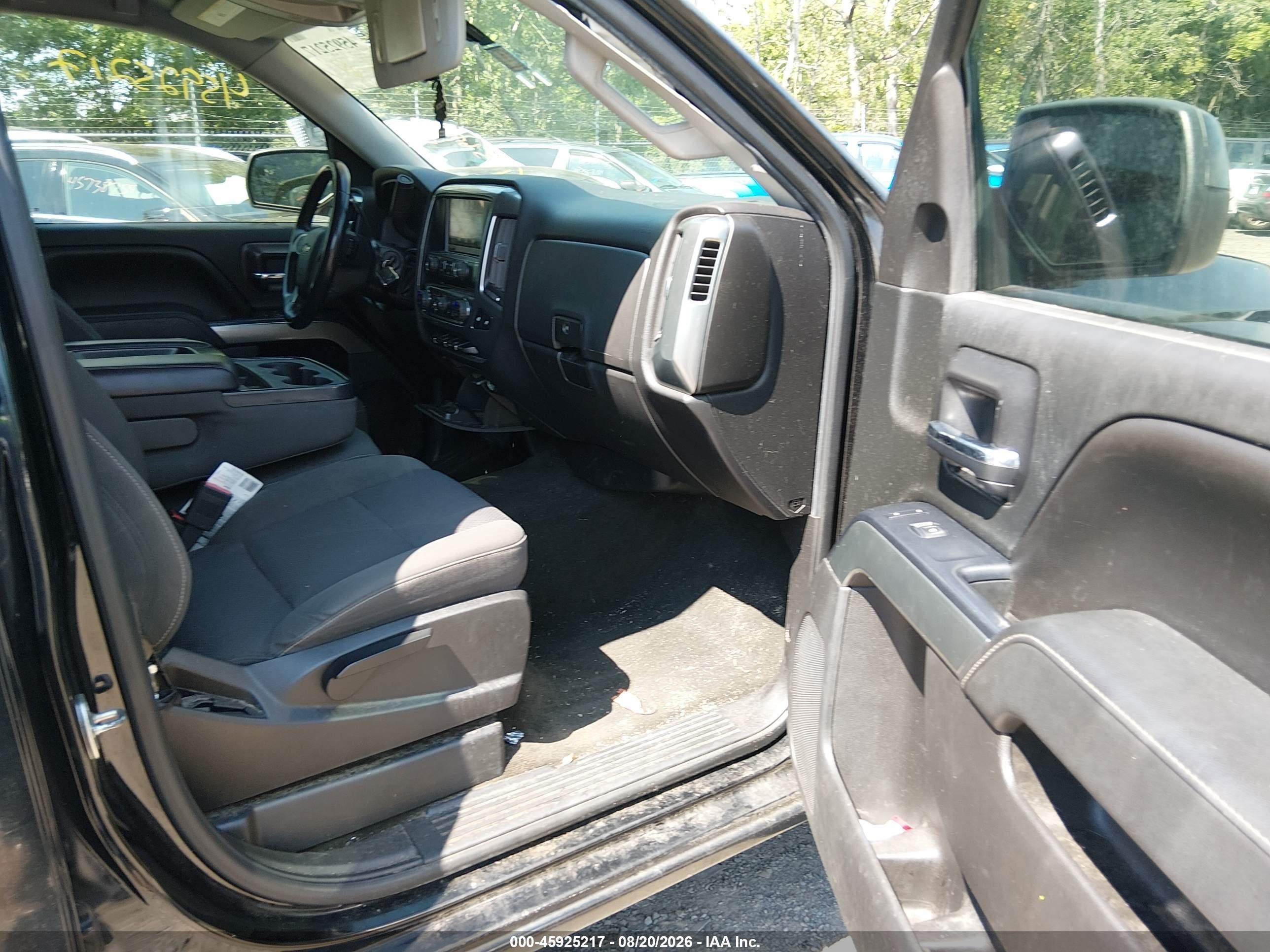 2015 Chevrolet Silverado 1500 Lt Black vin: 1GCVKREC3FZ423117