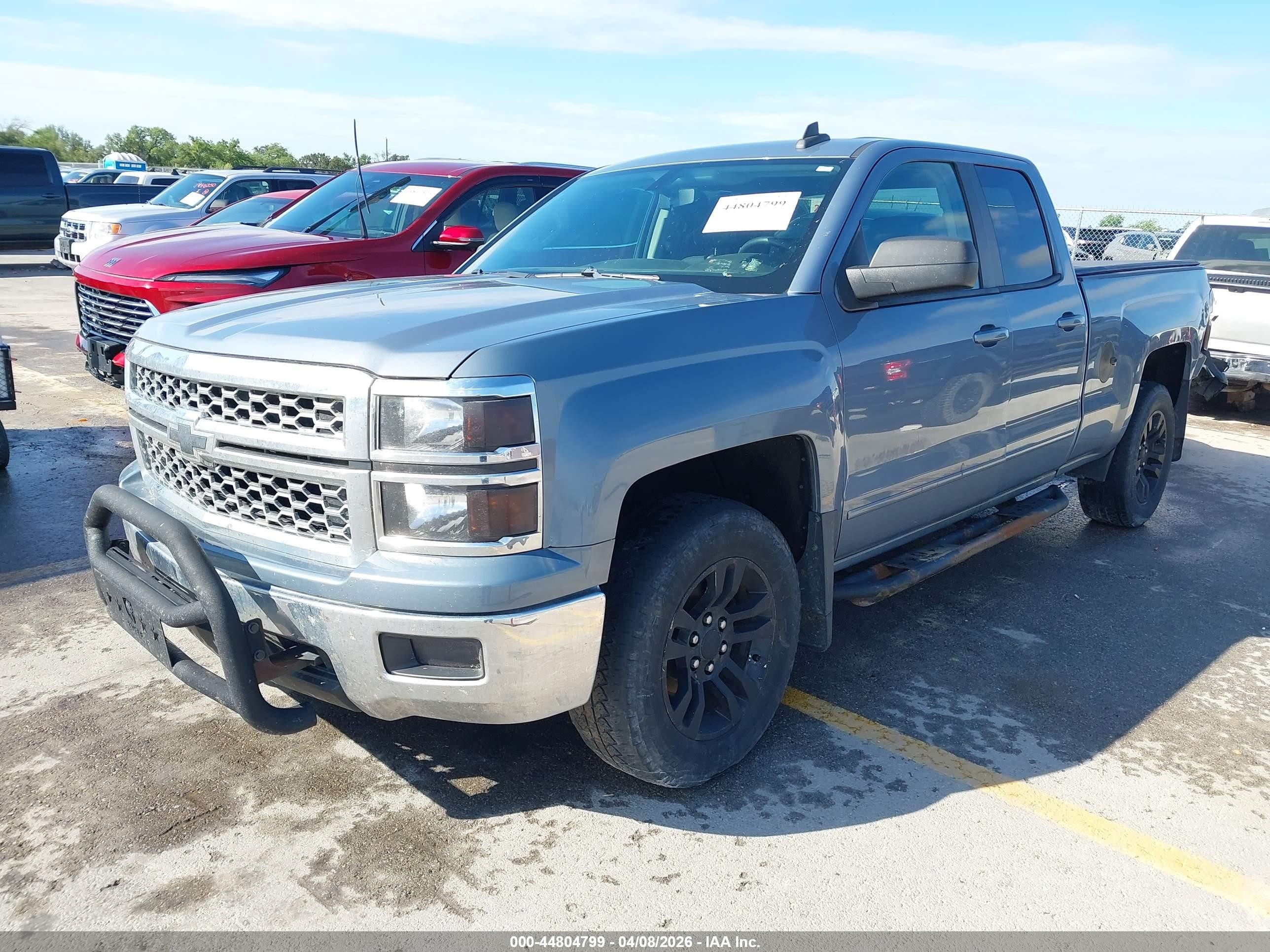 2015 Chevrolet Silverado 1500 1lt Gray vin: 1GCVKREC3FZ447126