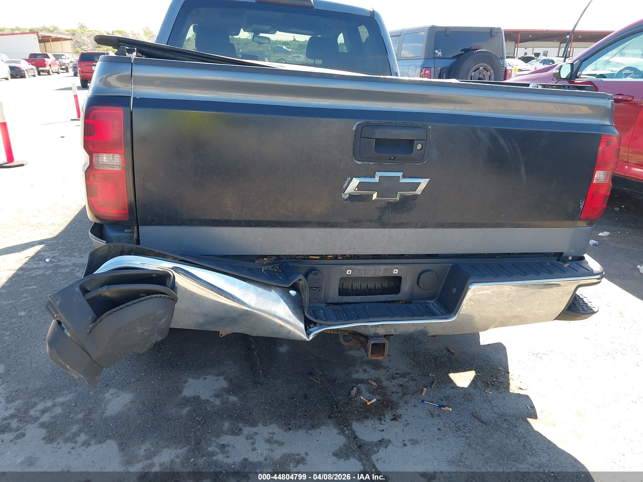 2015 Chevrolet Silverado 1500 1lt Gray vin: 1GCVKREC3FZ447126