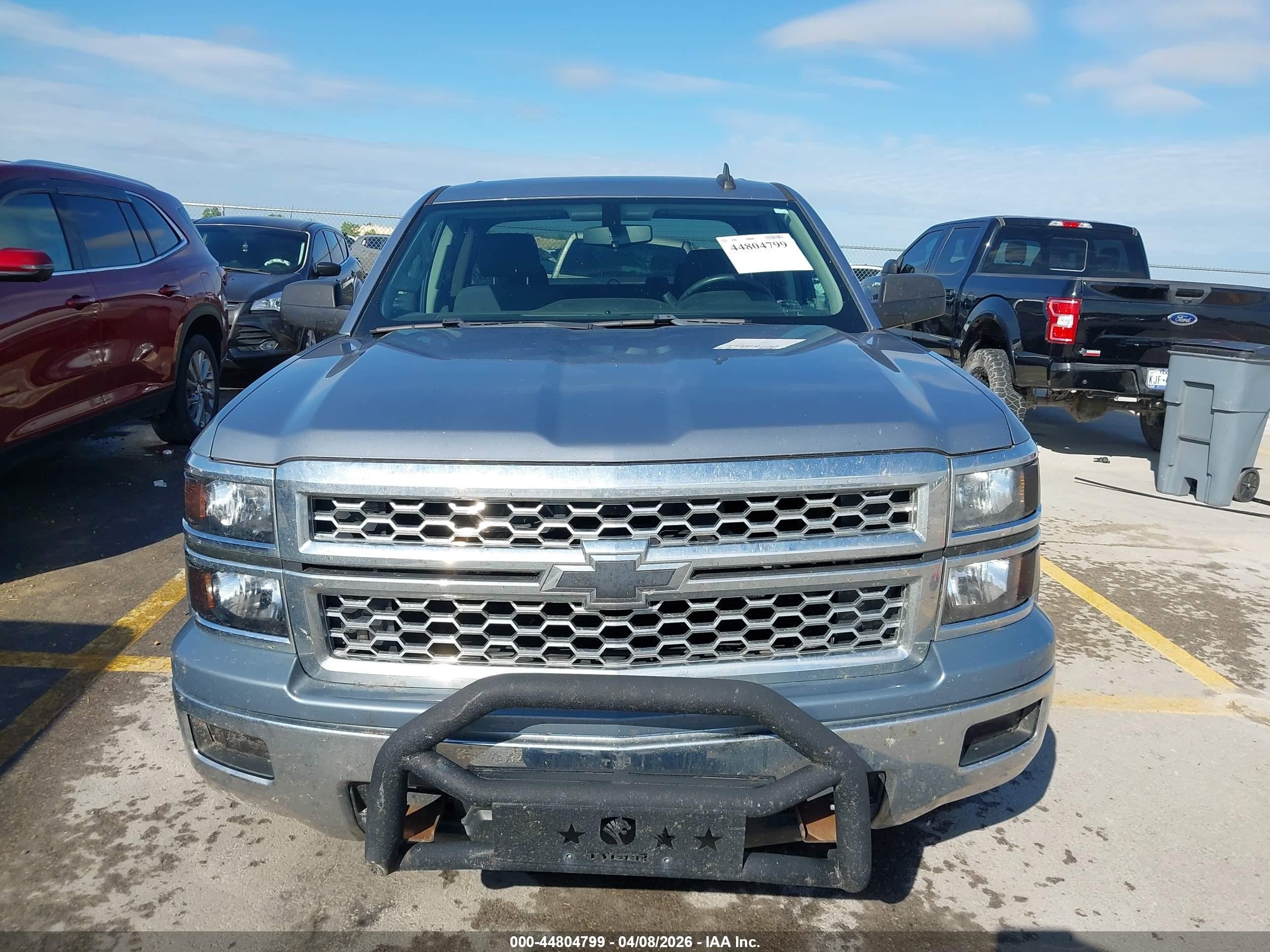 2015 Chevrolet Silverado 1500 1lt Gray vin: 1GCVKREC3FZ447126